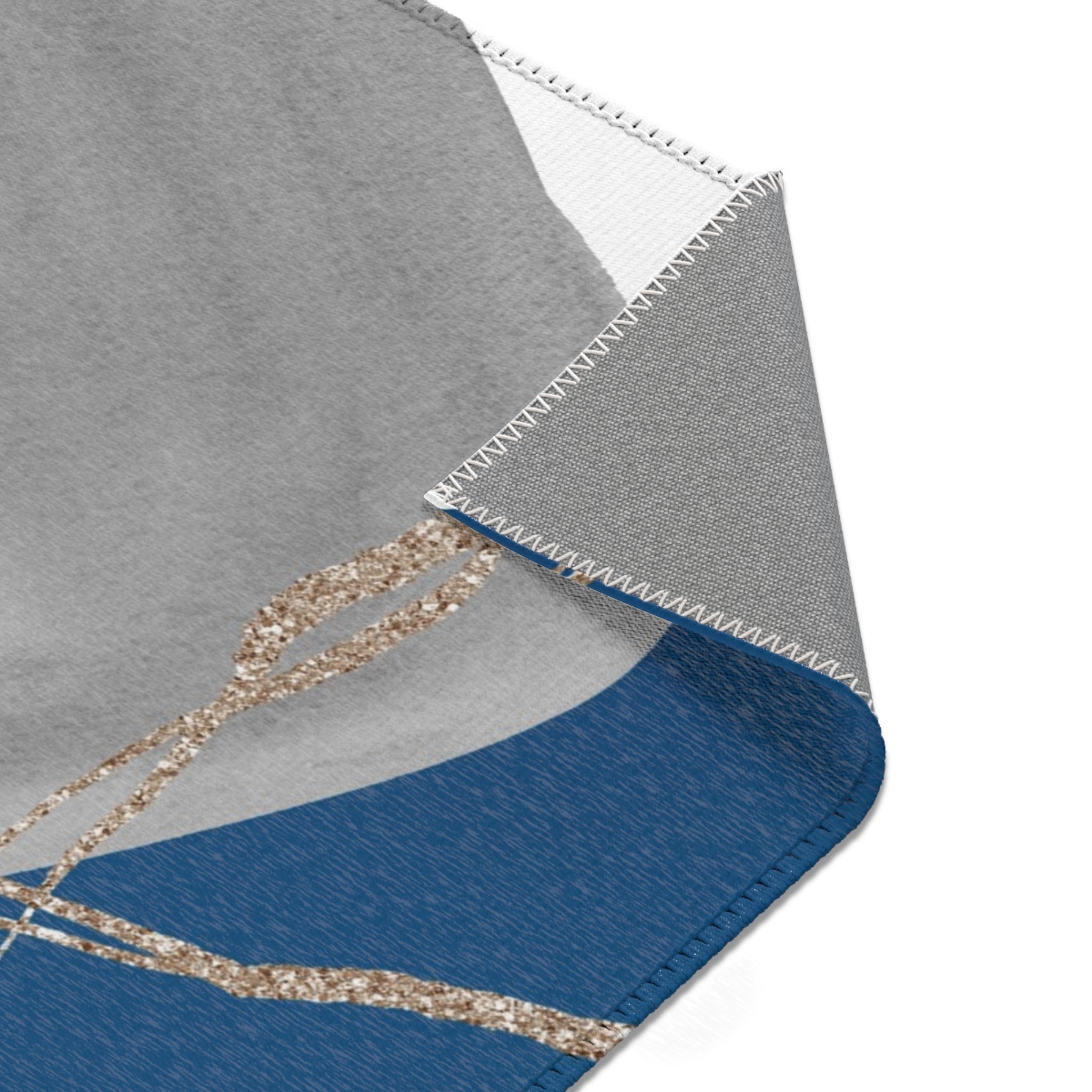 Abstract Area Rug | Grey Blue Pink Watercolor Artsy Rug