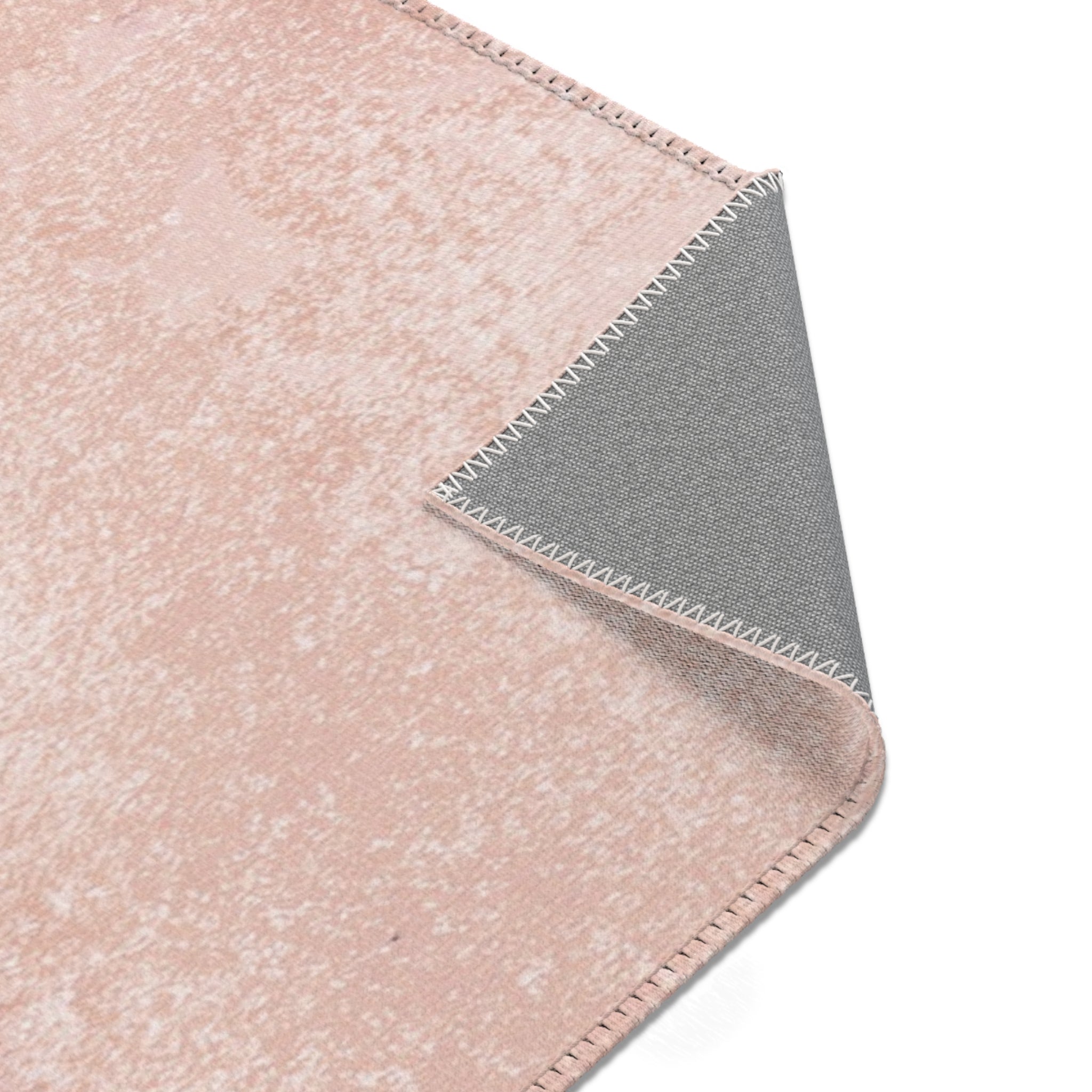 Abstract Area Rug | Watercolor Grey Blush Pink, Blue