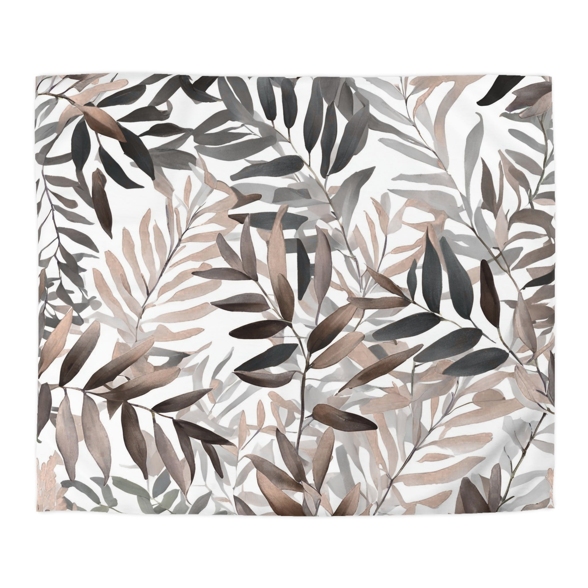 Floral Cotton Duvet, Pillow Cover | Nature Leaves Bedroom Decor