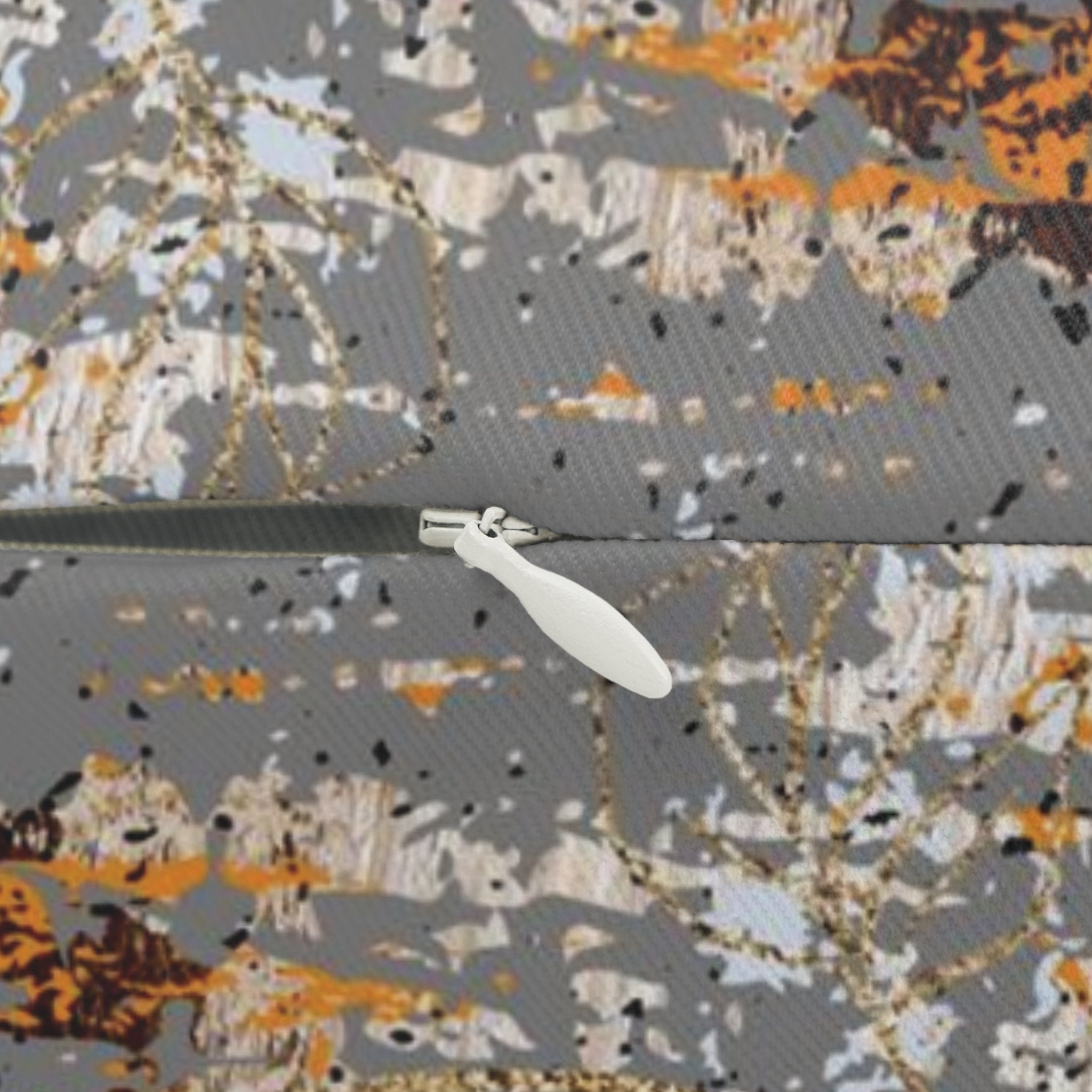 Abstract Lumbar Pillow | Beige Orange