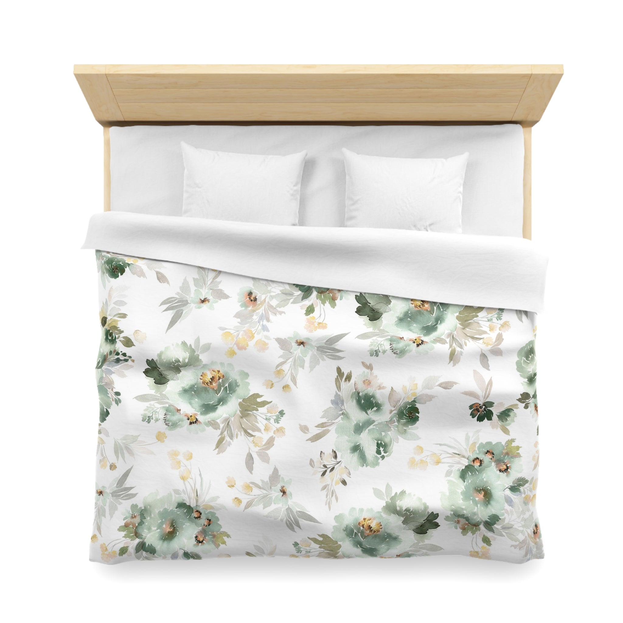 Floral Duvet, Pillow Cover Set | Sage Green Bedroom Set