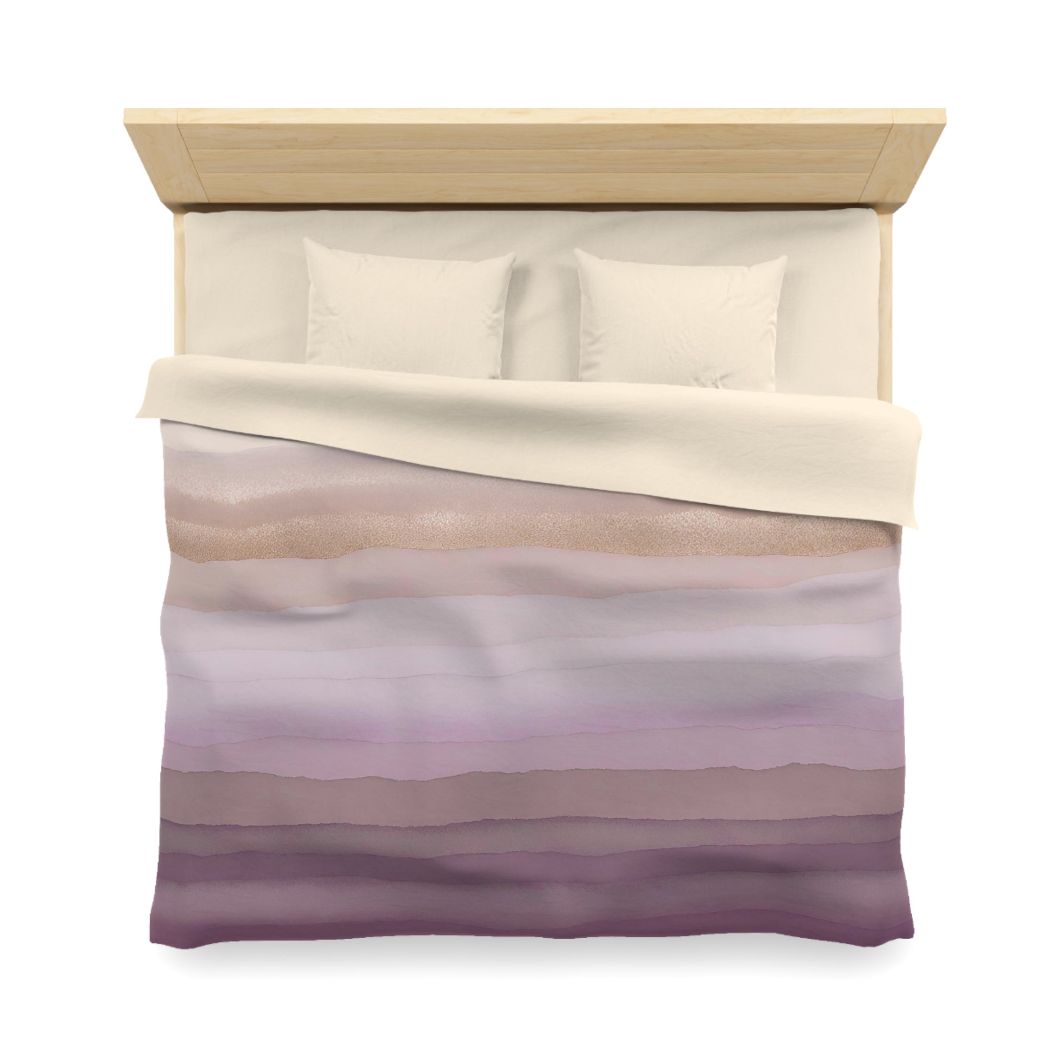 Abstract Duvet Pillow Cover Set | Lilac Lavender Purple Ombre