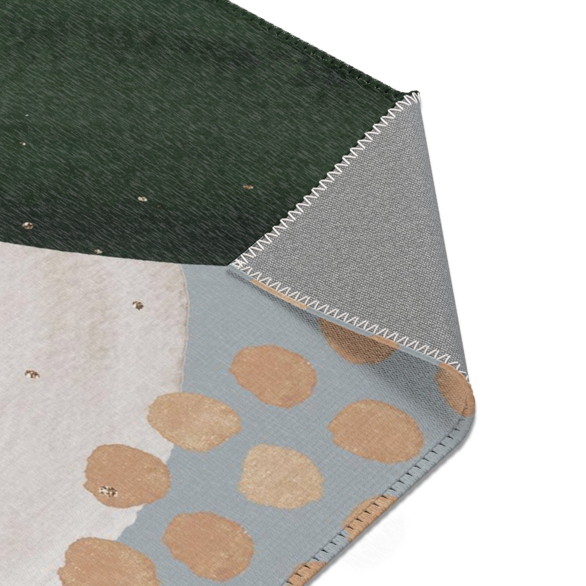 Area Rugs, Grey Black Ivory Green Beige Abstract Watercolor