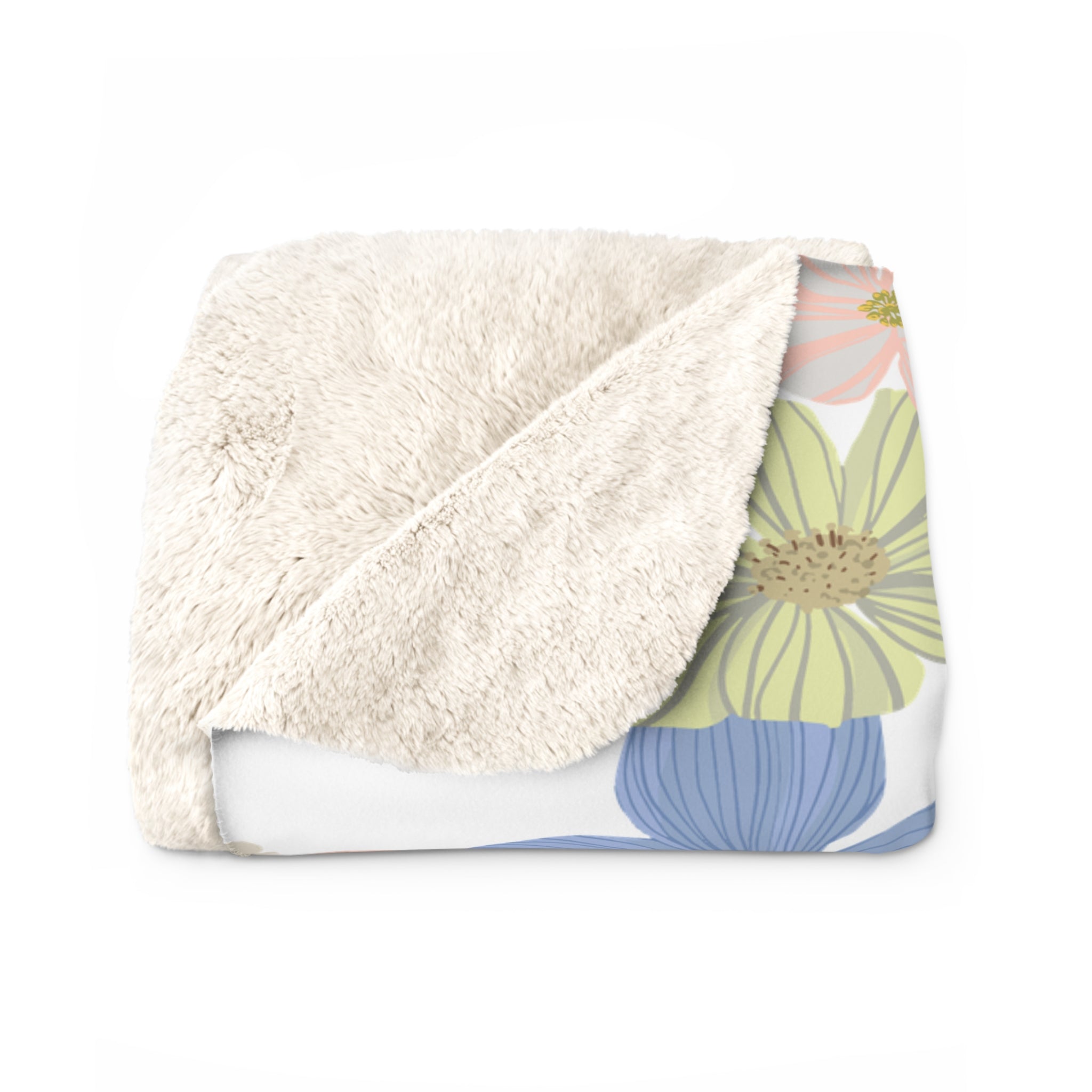 Colorful Throw Blanket | Boho Blue Pink