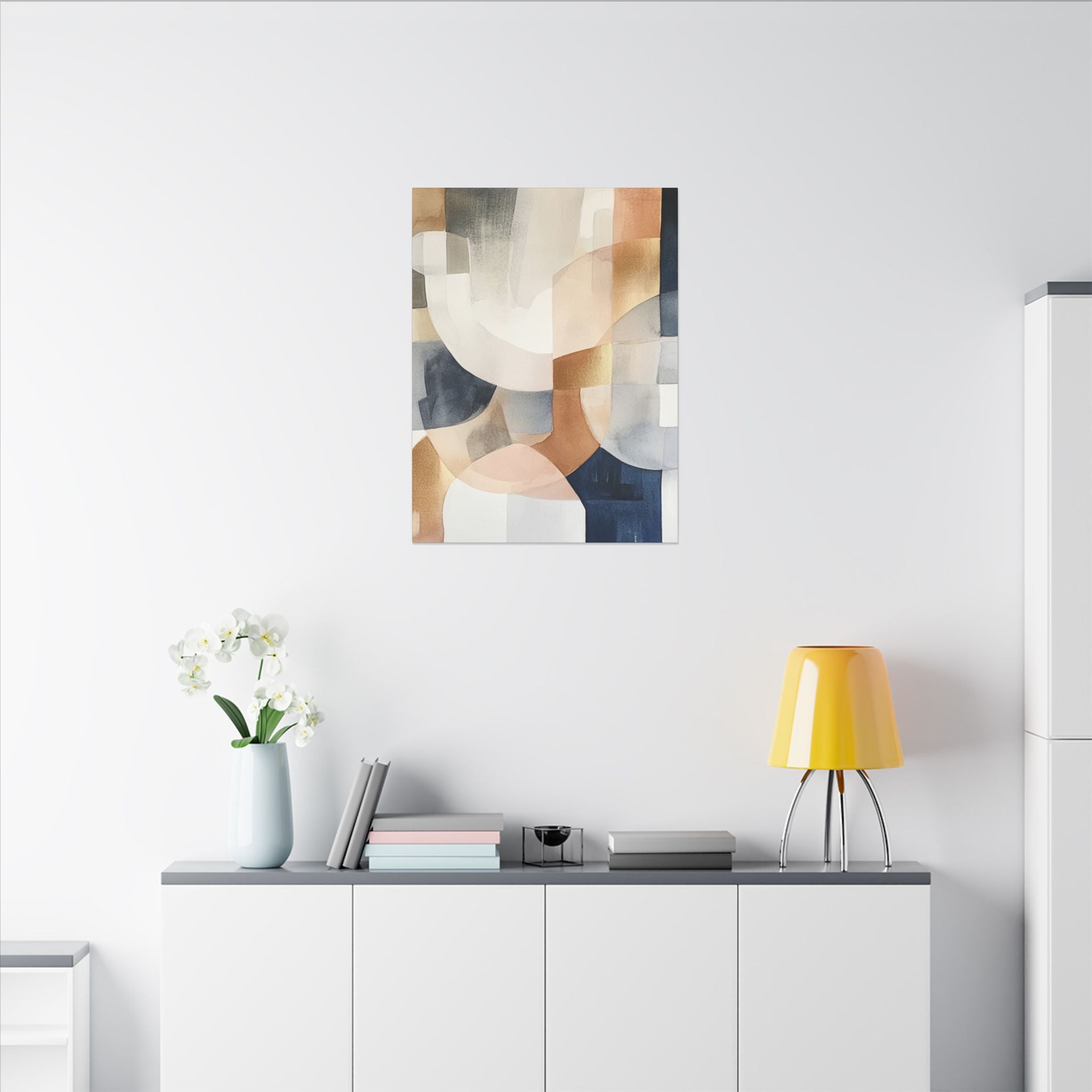 Abstract Neutral Wall Art Print | Boho Earthy Home Decor | Biege Ivory Modern Organic Art