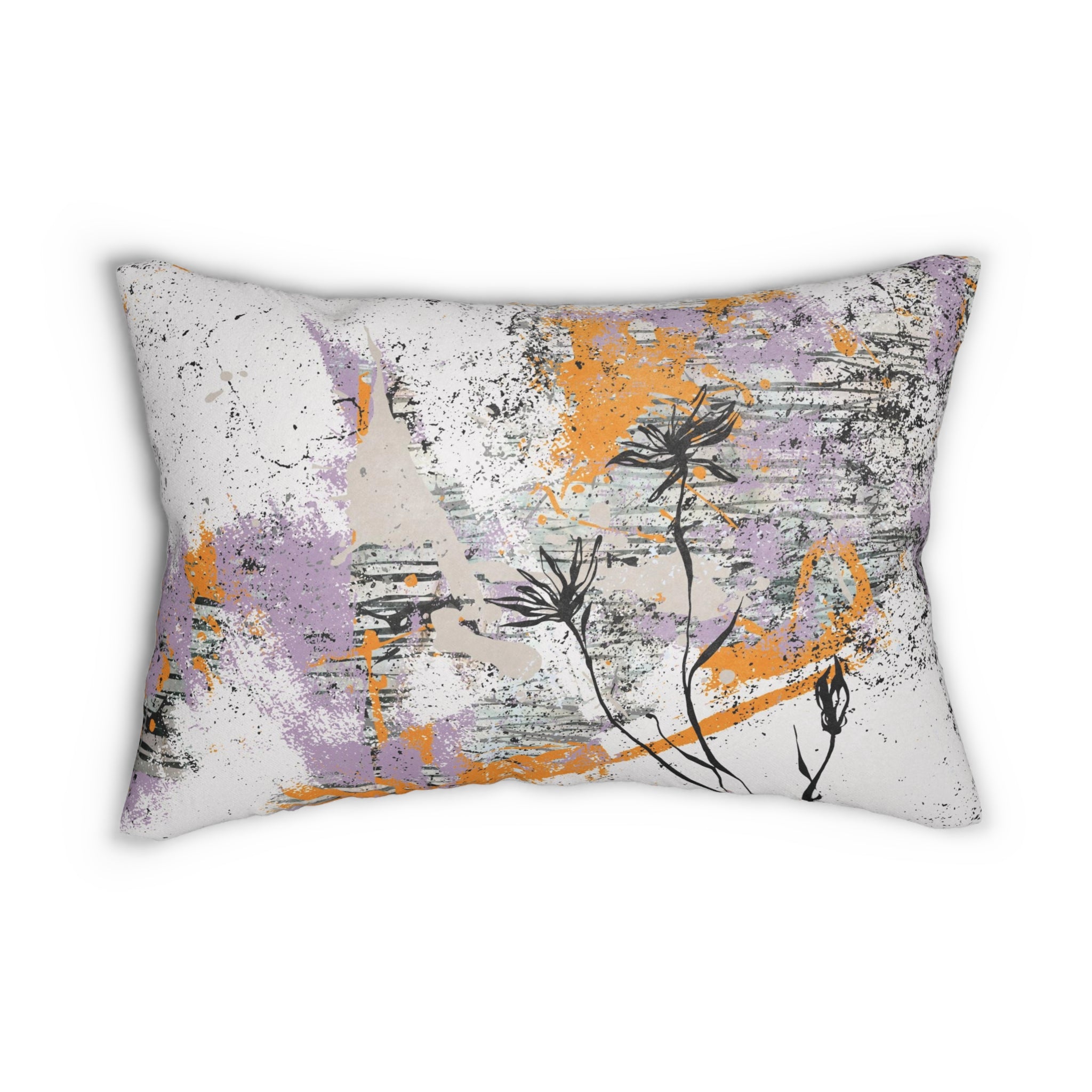 Lumbar rectangle throw pillow