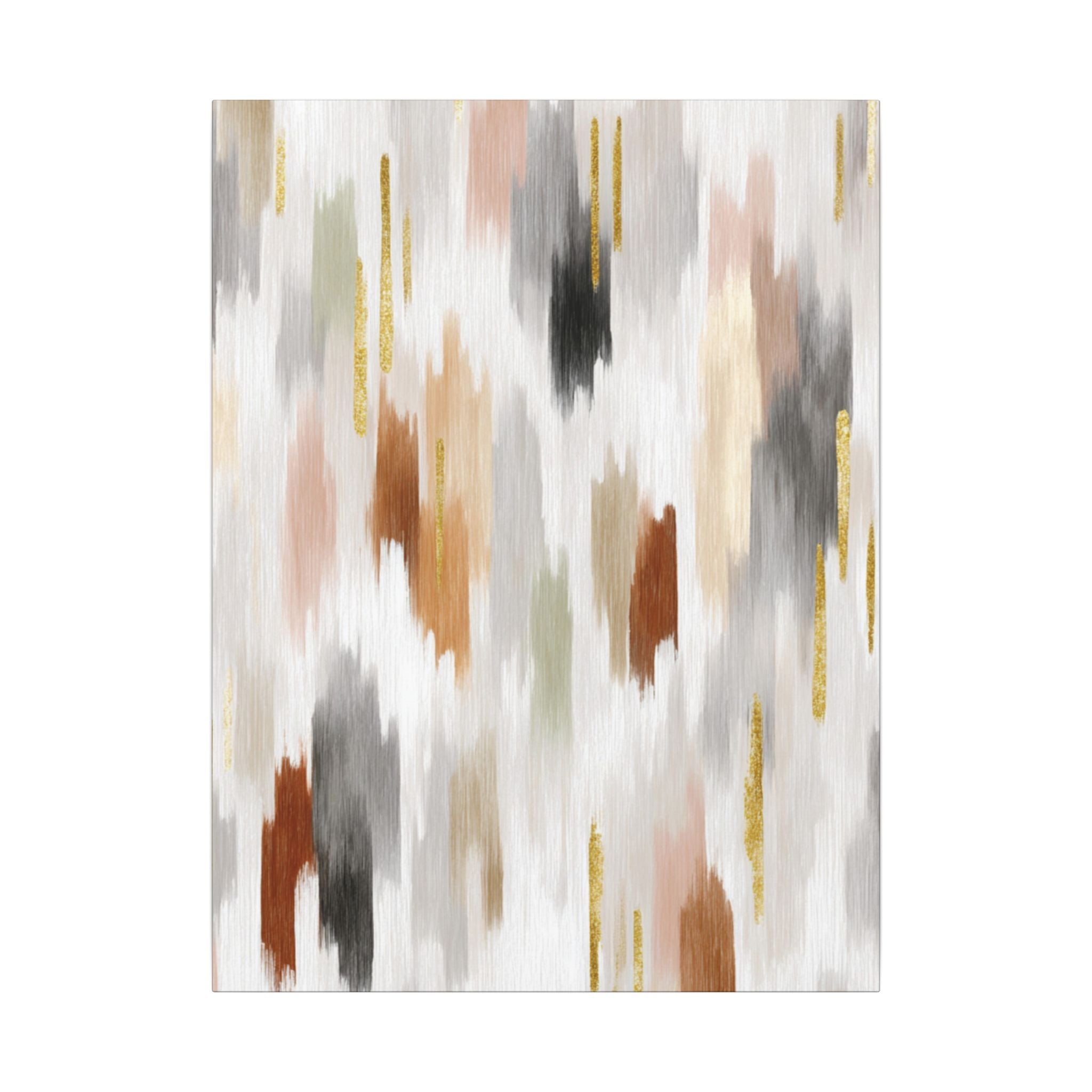The image is an abstract painting with a variety of colors and brushstrokes, creating a dynamic and visually interesting composition.