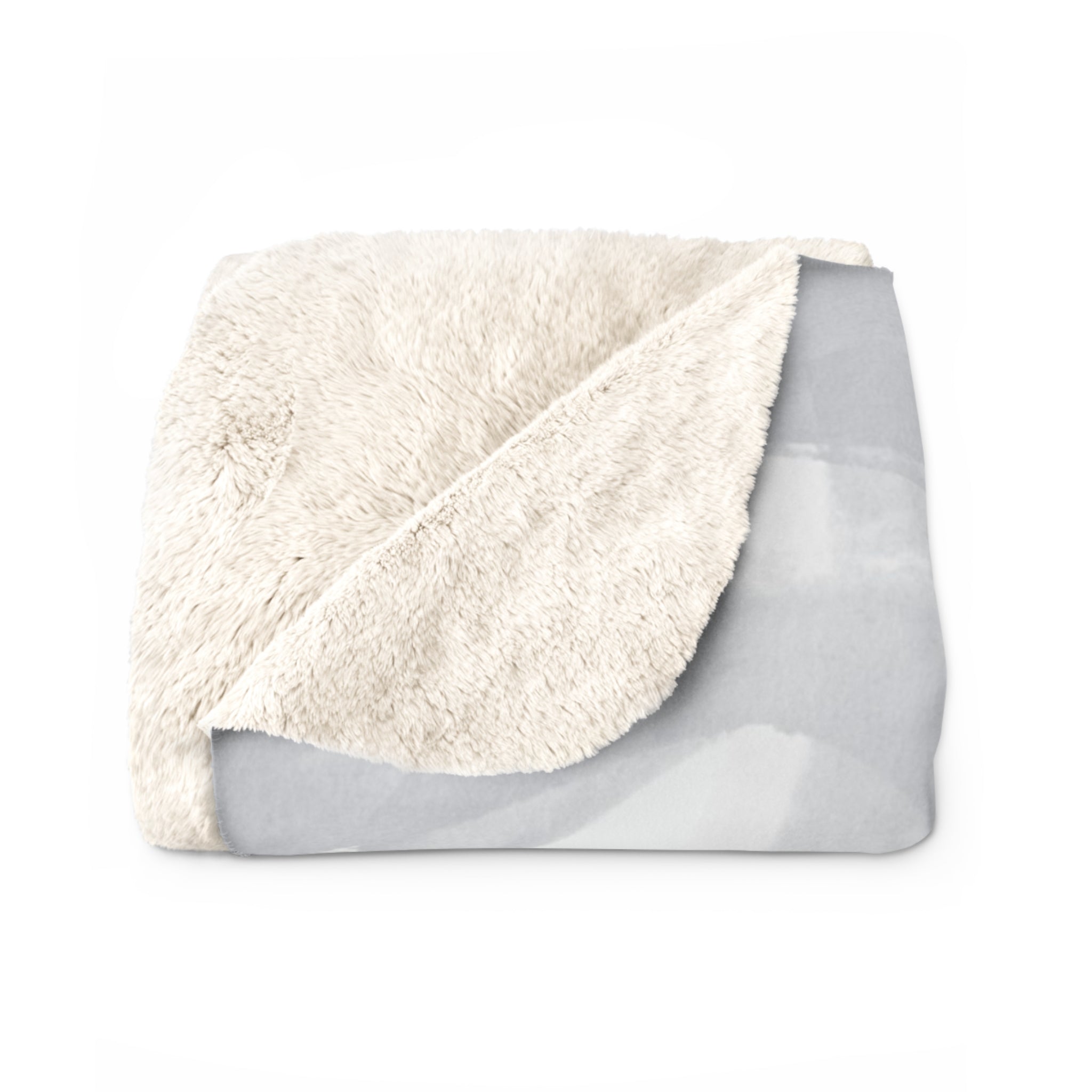 Abstract Throw Blanket | Grey Blue Beige Pastel