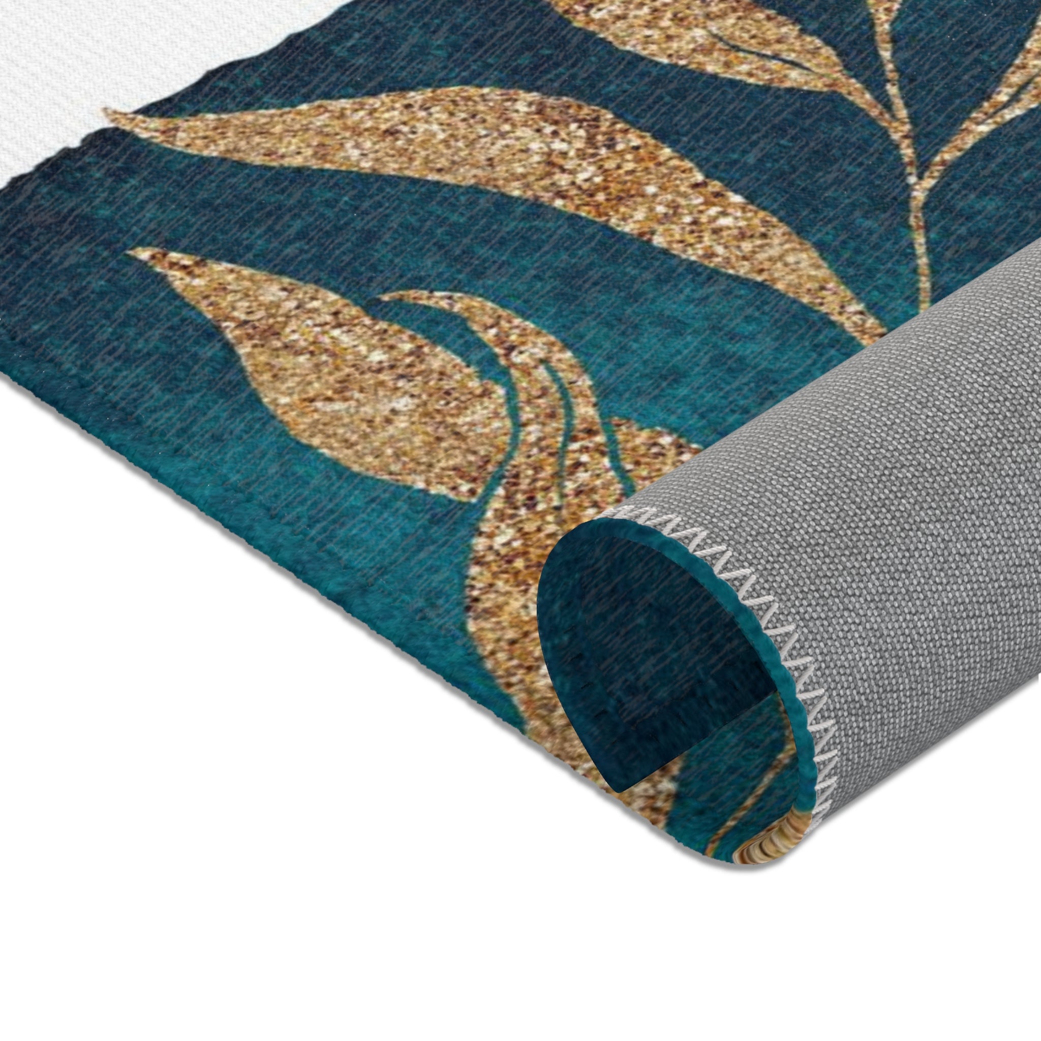 Abstract Area Rug | Modern Rug, Grey white Green