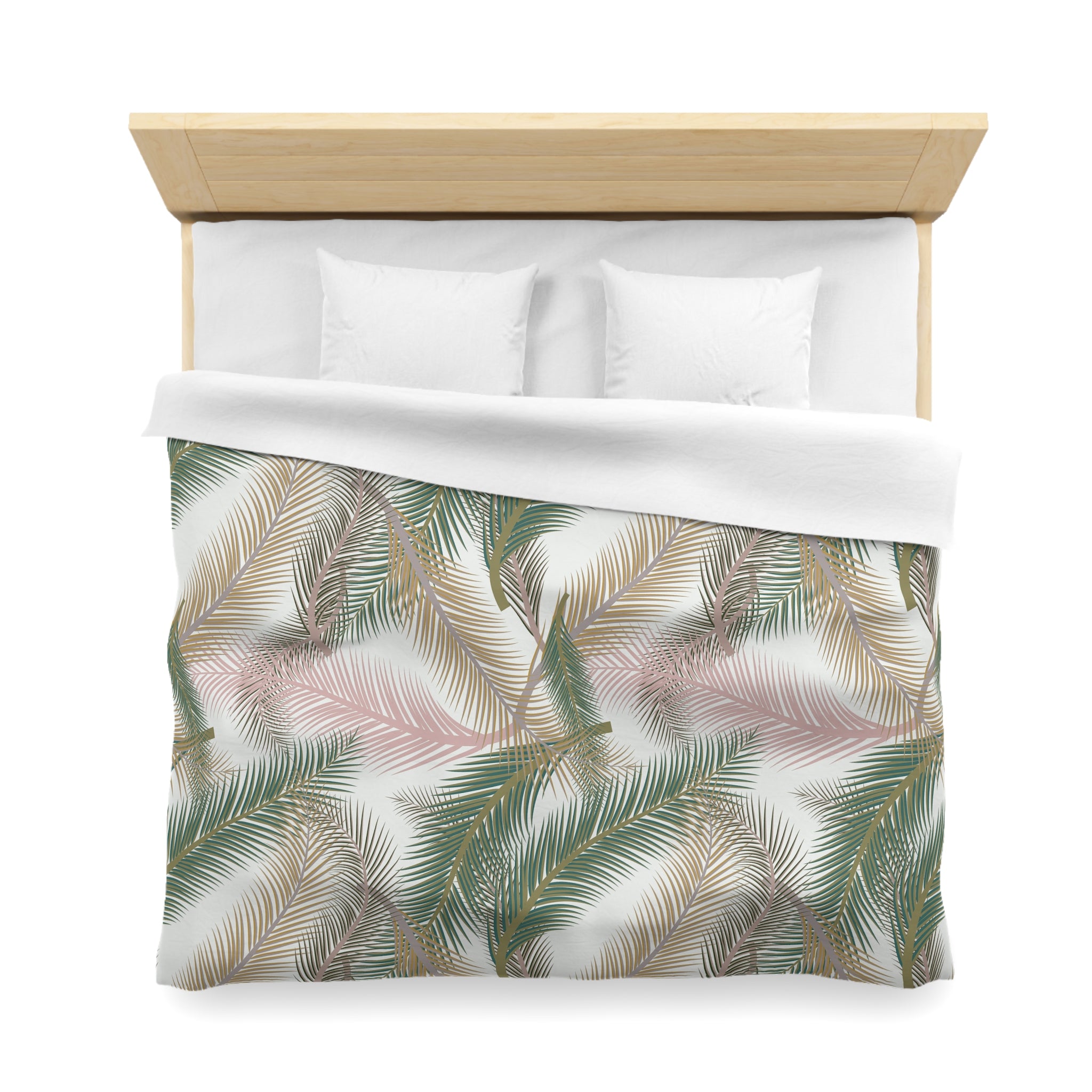 Floral Cotton Duvet, Pillow Cover | Nature Leaves Bedroom Decor