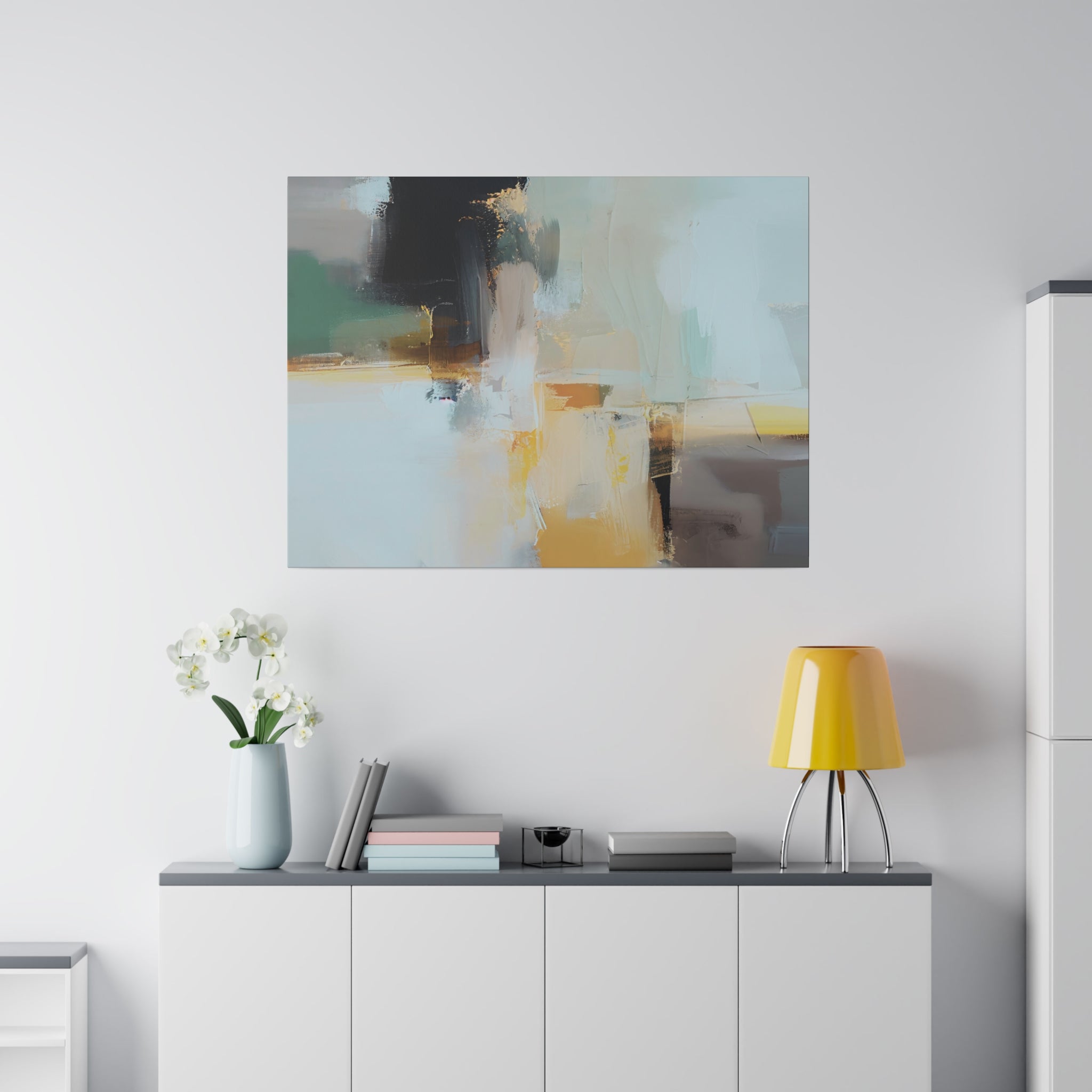 Canvas Wall Art | Pale Blue Grey Wall Artwork