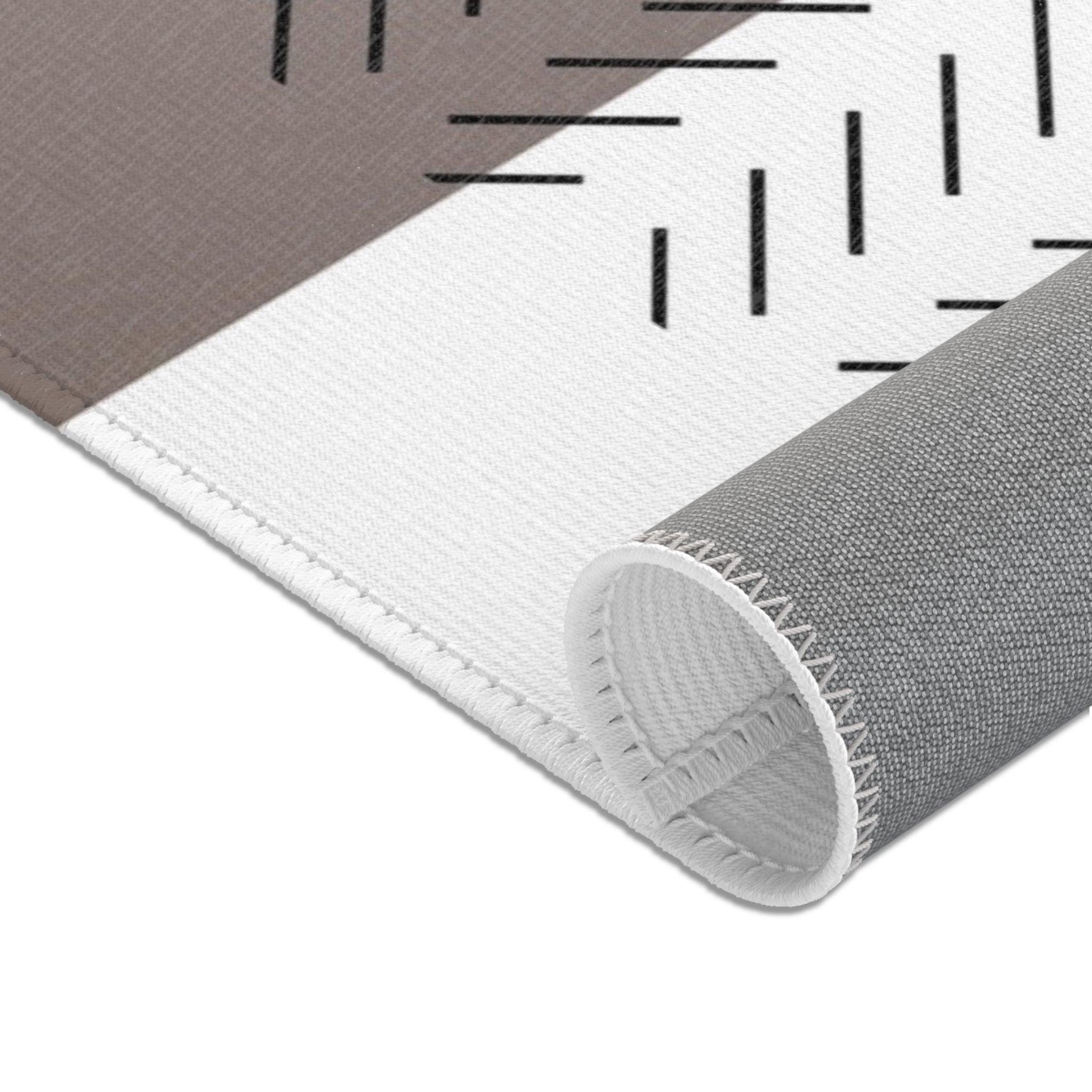 Art Deco Area Rug | Modern Rug, Geometric White Beige Black