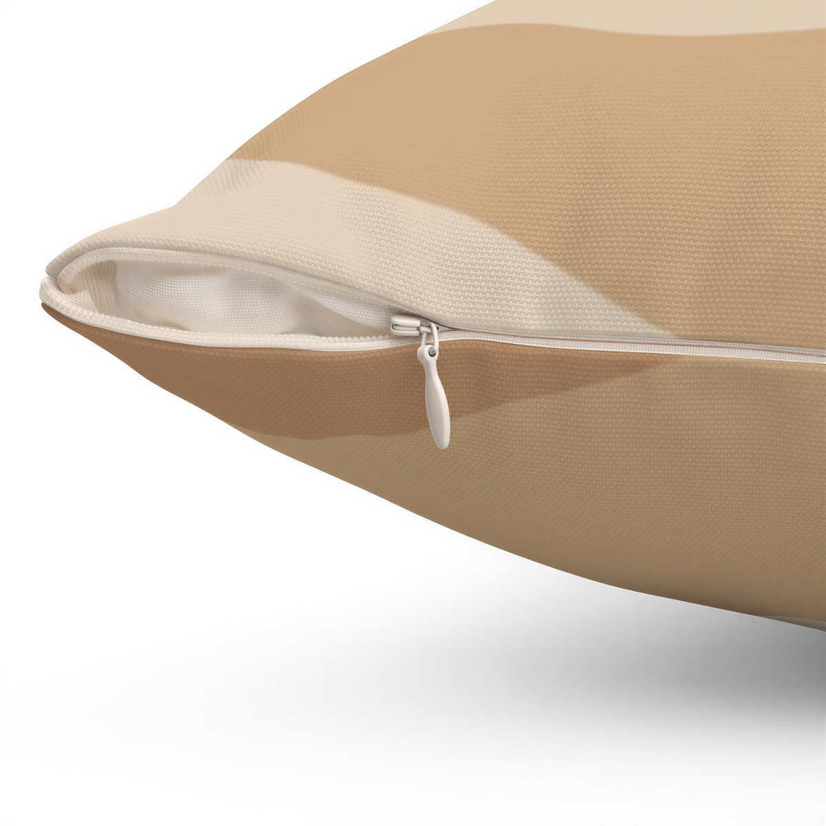 Abstract Pillow Cover Beige Moon close-up of the fabric detail