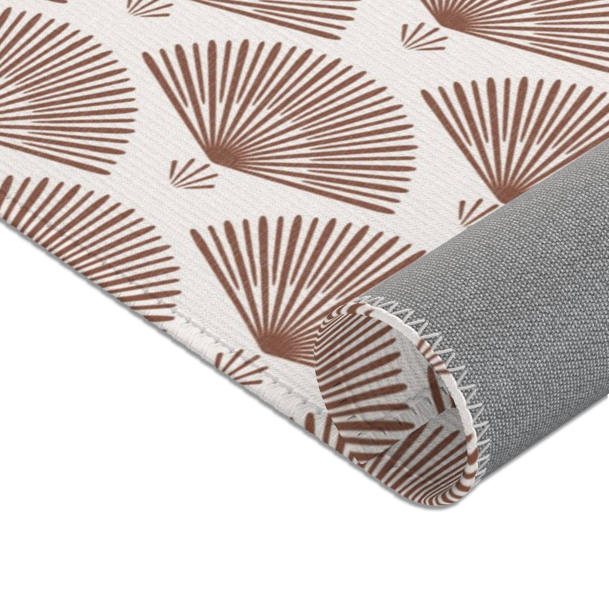 Abstract Large Area Rug | Modern Rug, Beige Brown Crane Art Deco