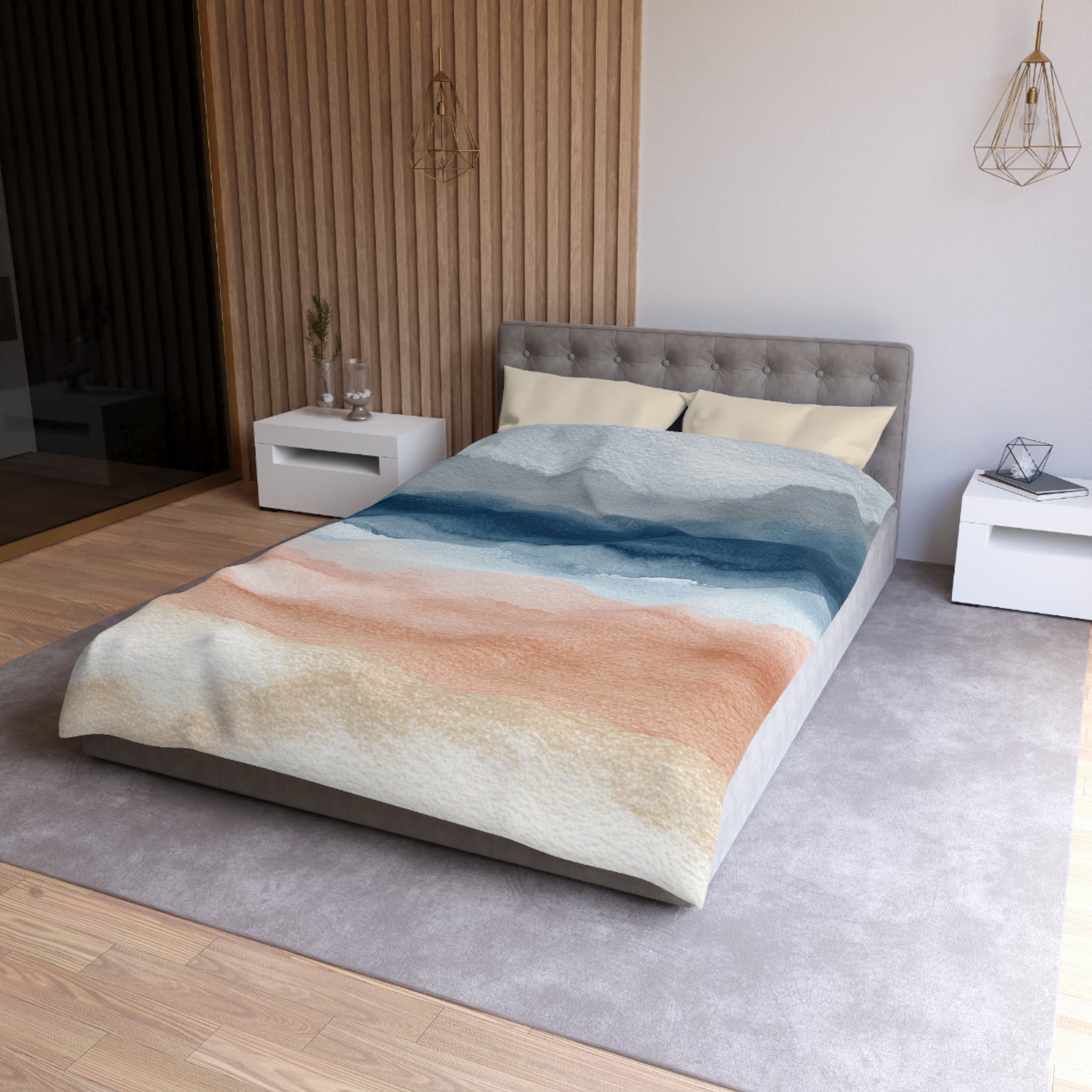 Ombre Duvet, Pillow Cover | Pink Blue Bedroom Decor