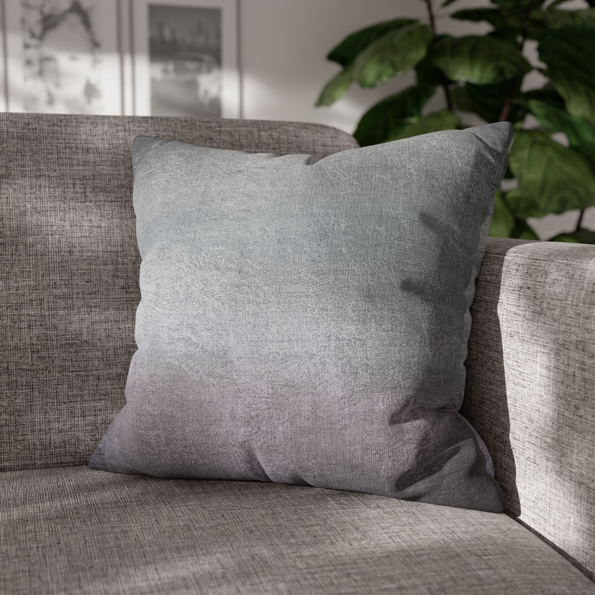 Abstract Pillow Cover | Grey Lavender Ombre Pillowcase
