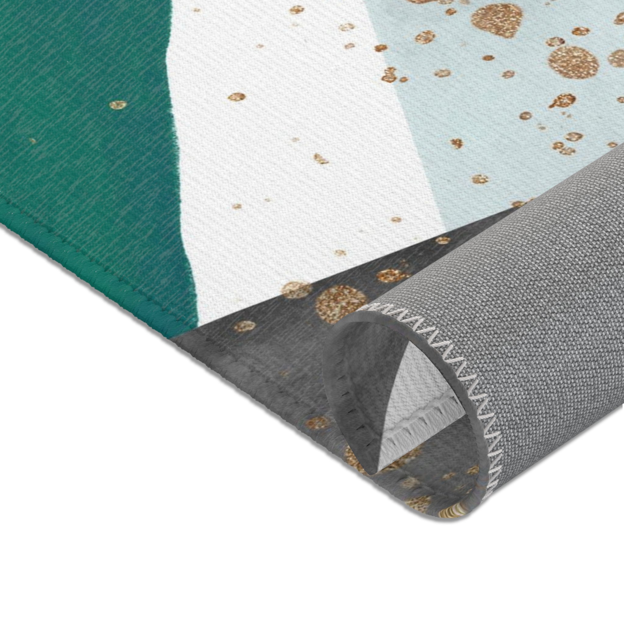 Abstract Large Area Rug | Modern Accent Rug, Green Grey