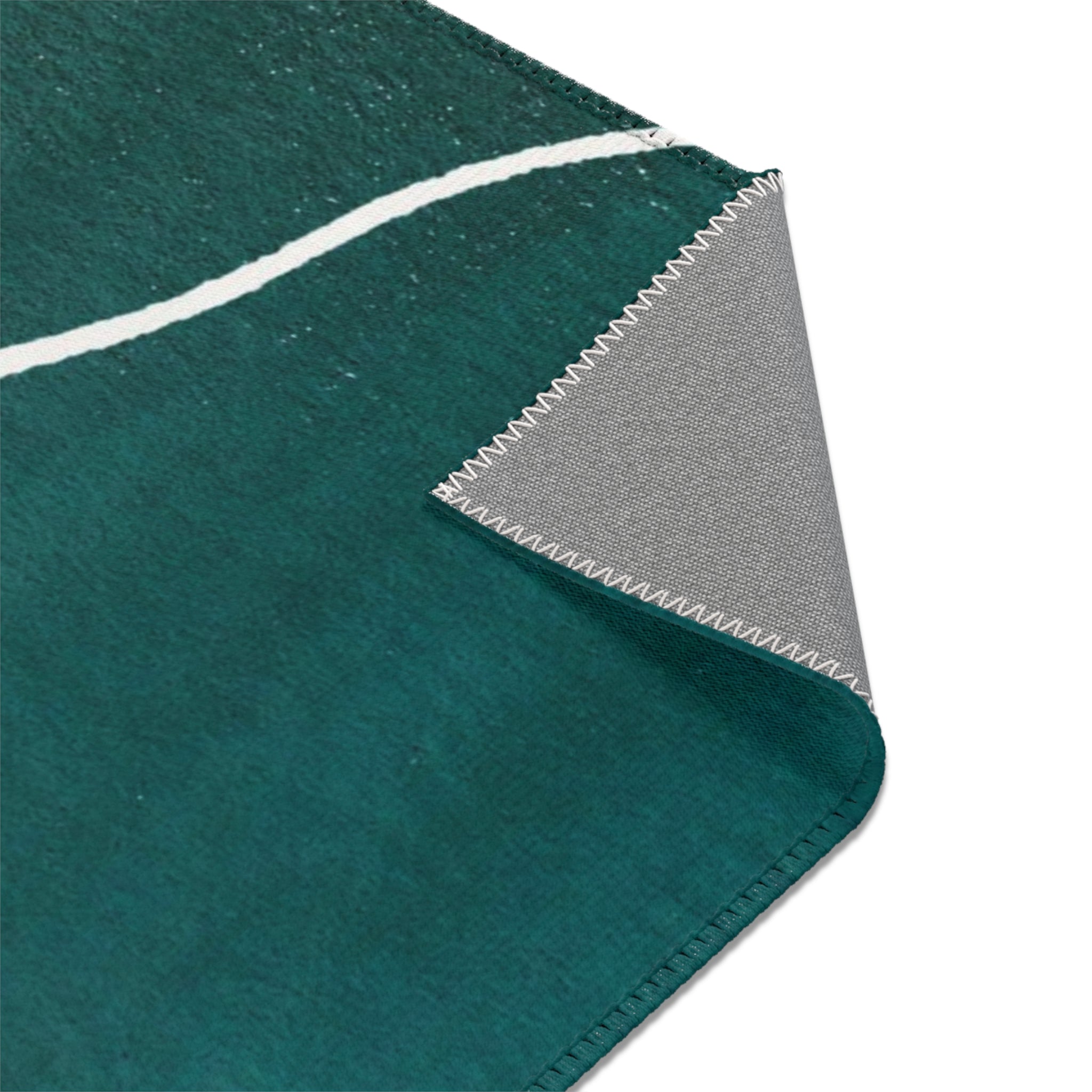 Abstract Boho Area Rug | Pastel Blue Pink,Emerald Green, Minimalist