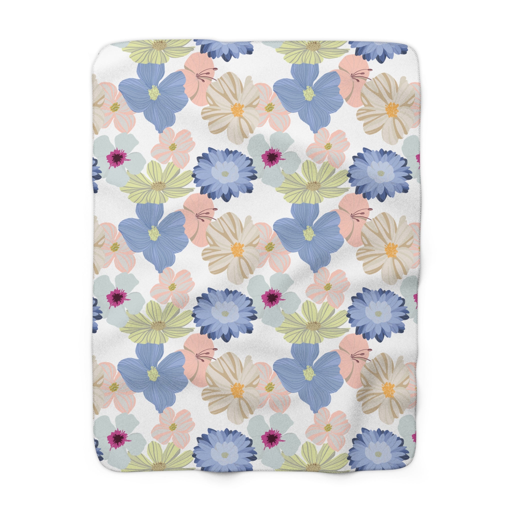 Colorful Throw Blanket | Boho Blue Pink