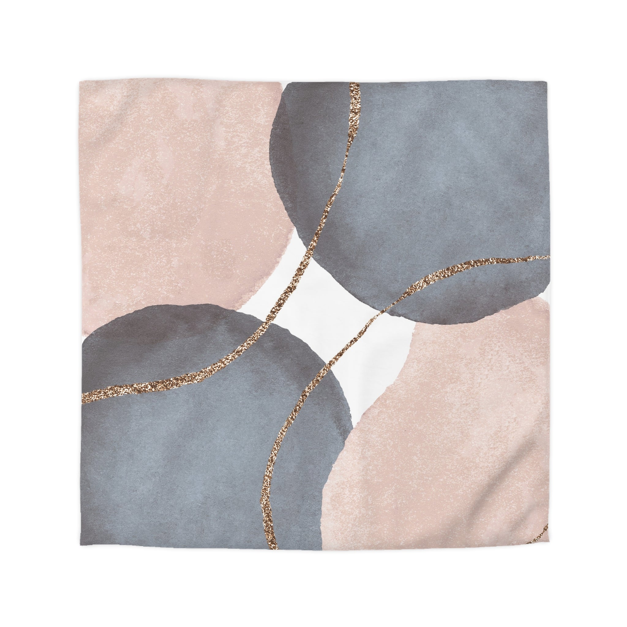 Abstract Watercolor Duvet, Pillow Cover | Grey Pink Bedroom Decor