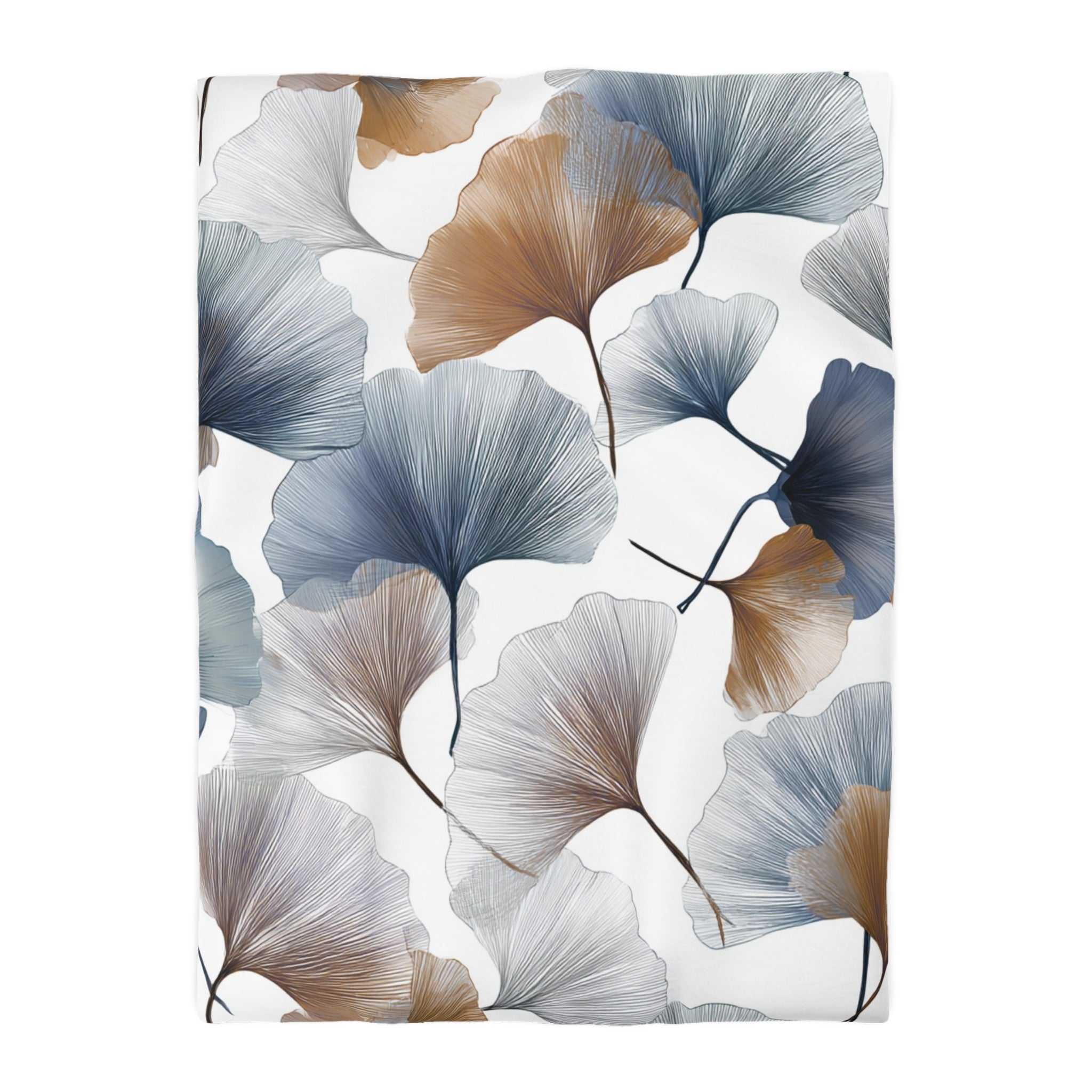 Floral Duvet, Pillow Cover | White Blue Bedroom Decor
