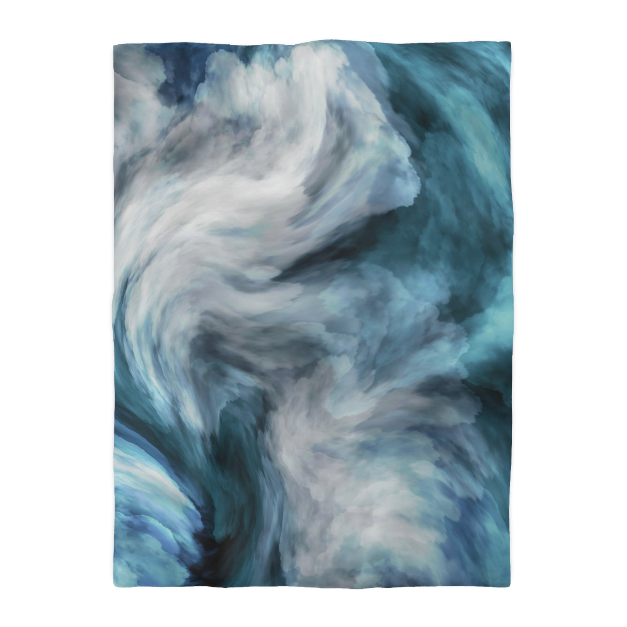 Abstract Duvet, Pillow Cover | Blue Grey Bedroom Decor