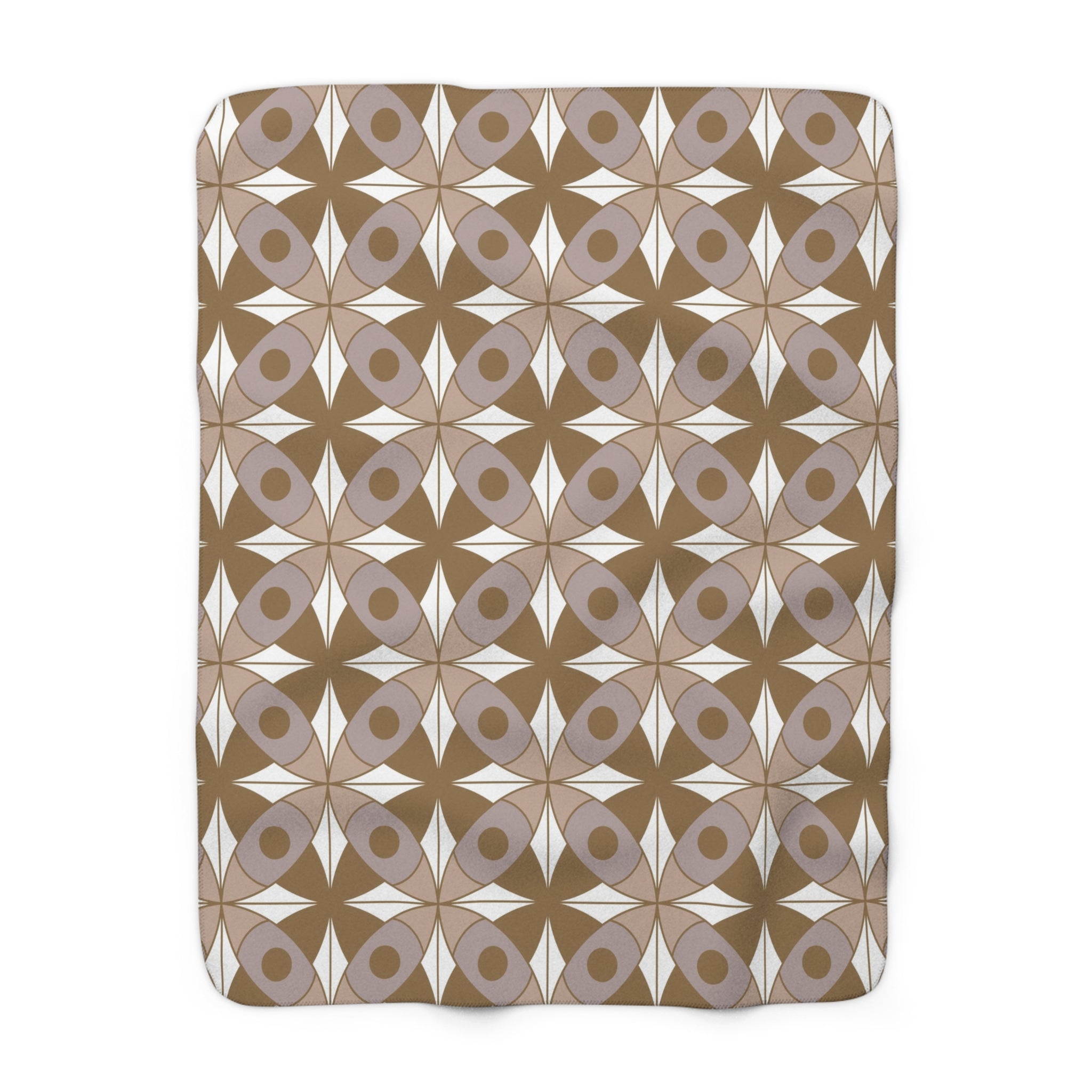 Comfy Throw Blanket | Comfy Blanket | Art Deco, Geometric White Beige Black