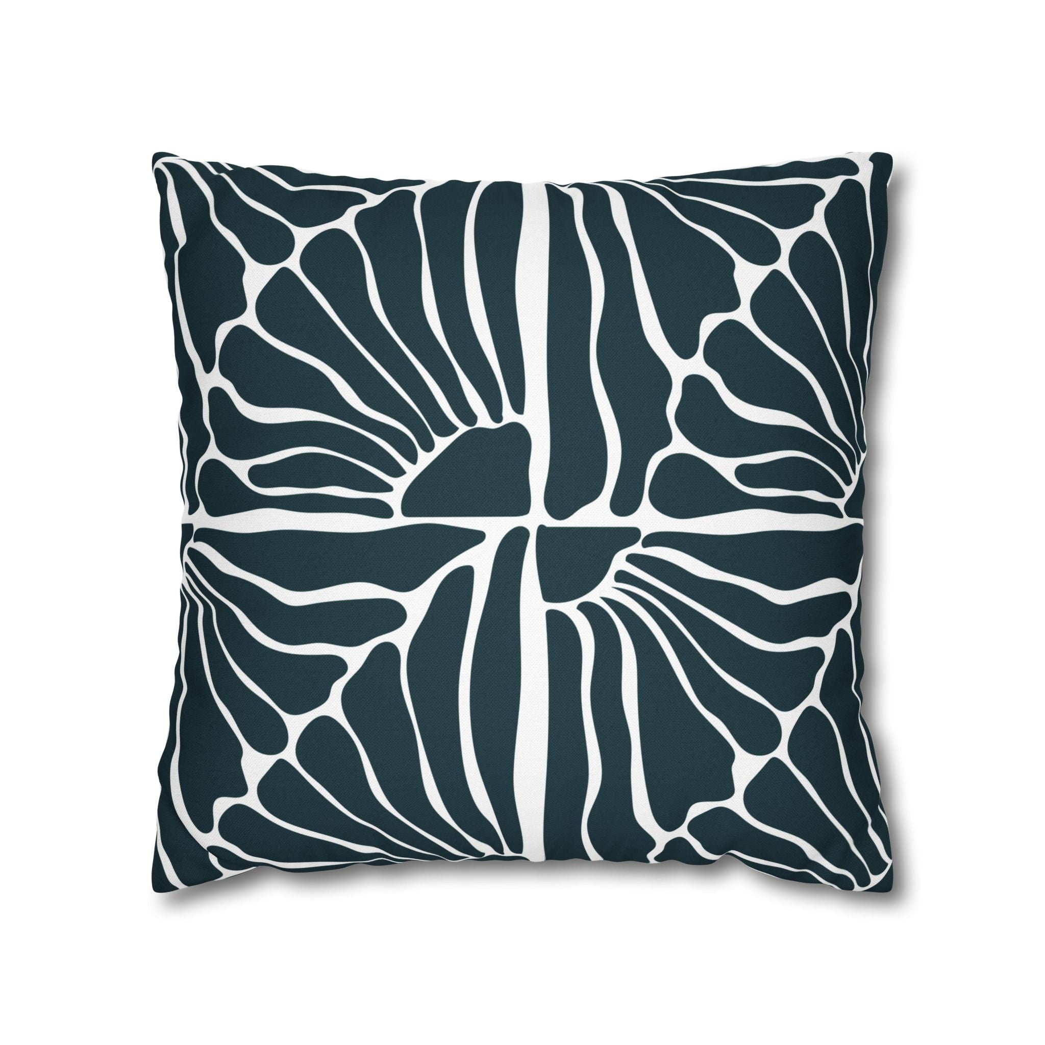 Abstract Pillow Cover | Navy Blue White Matisse Minimalist Art