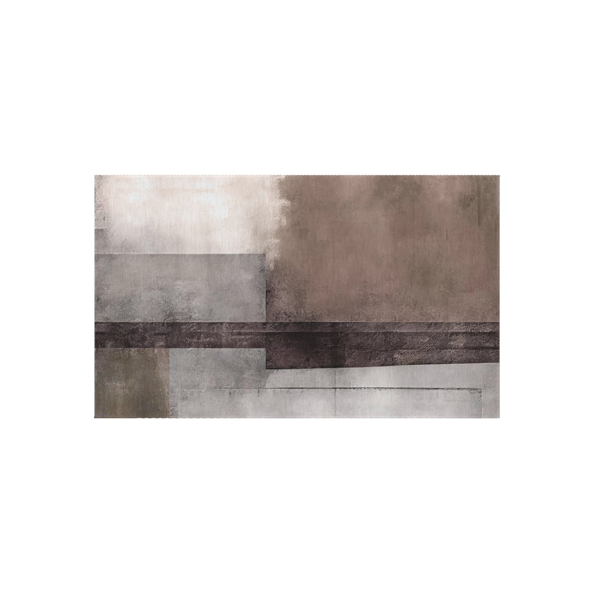 Abstract Outdoor Rug | Grey Taupe Beige Blush Watercolor
