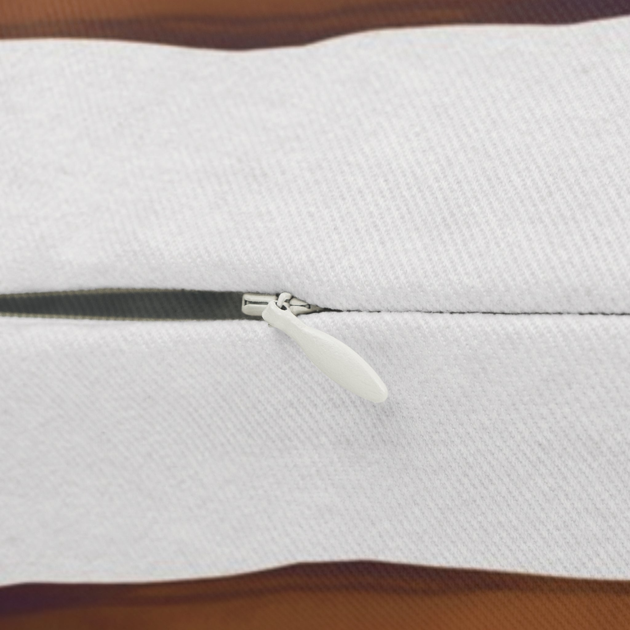 Abstract Geometric Lumbar Pillow | White Navy Blue Rust Watercolor