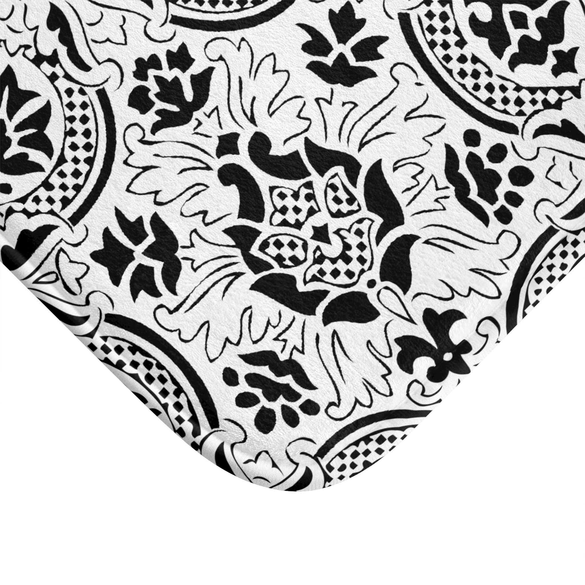 Bath, Kitchen Mat | Black White, Art Deco, Nouveau