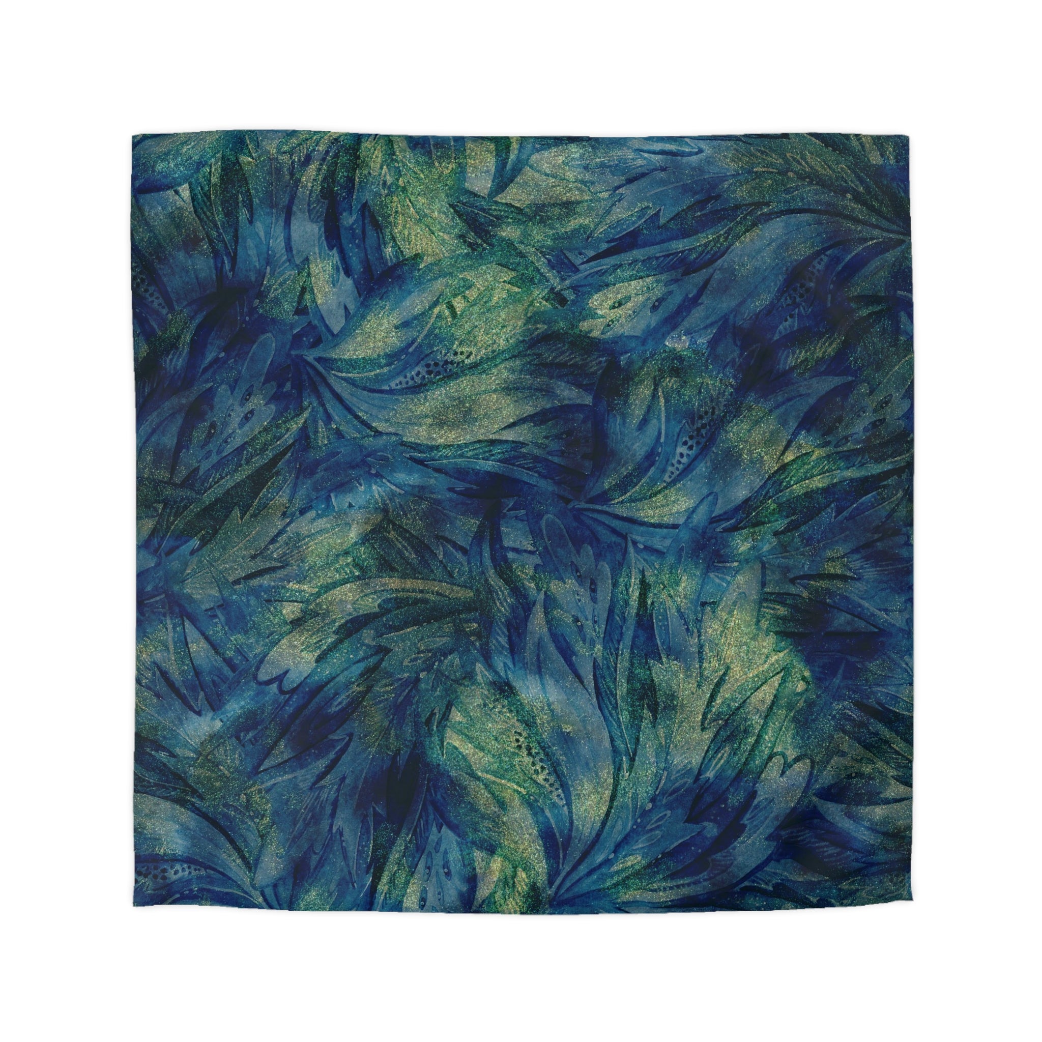 Abstract Duvet, Pillow Cover Set | Blue Green Bedroom Set