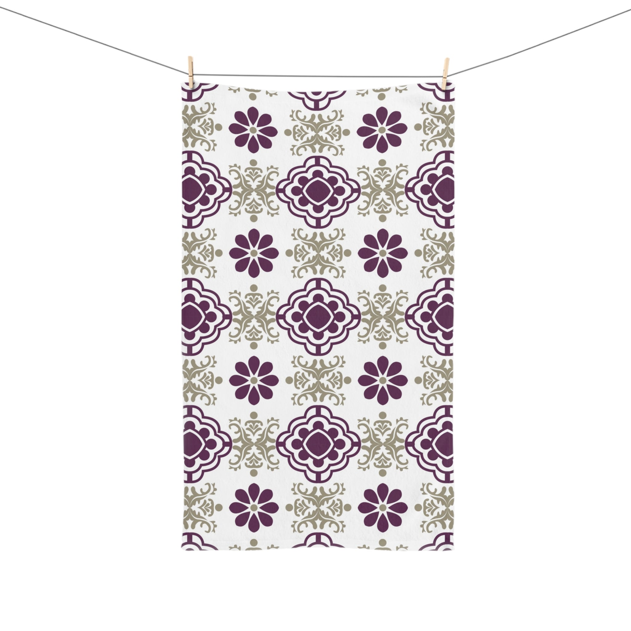Kitchen, Bath Hand Towel | Retro floral, art nouveau