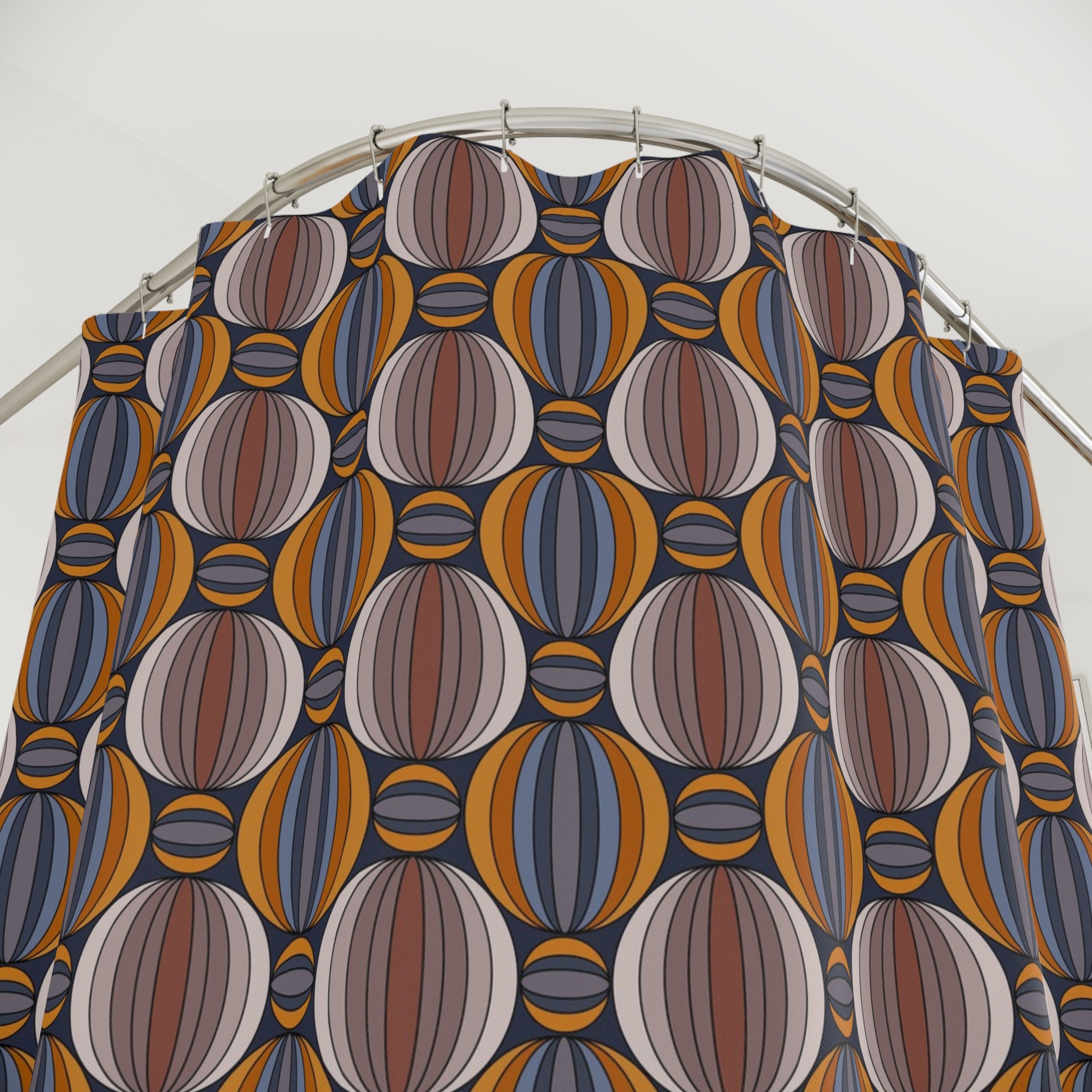 Geometric Shower Curtain | Modern Abstract Colorful