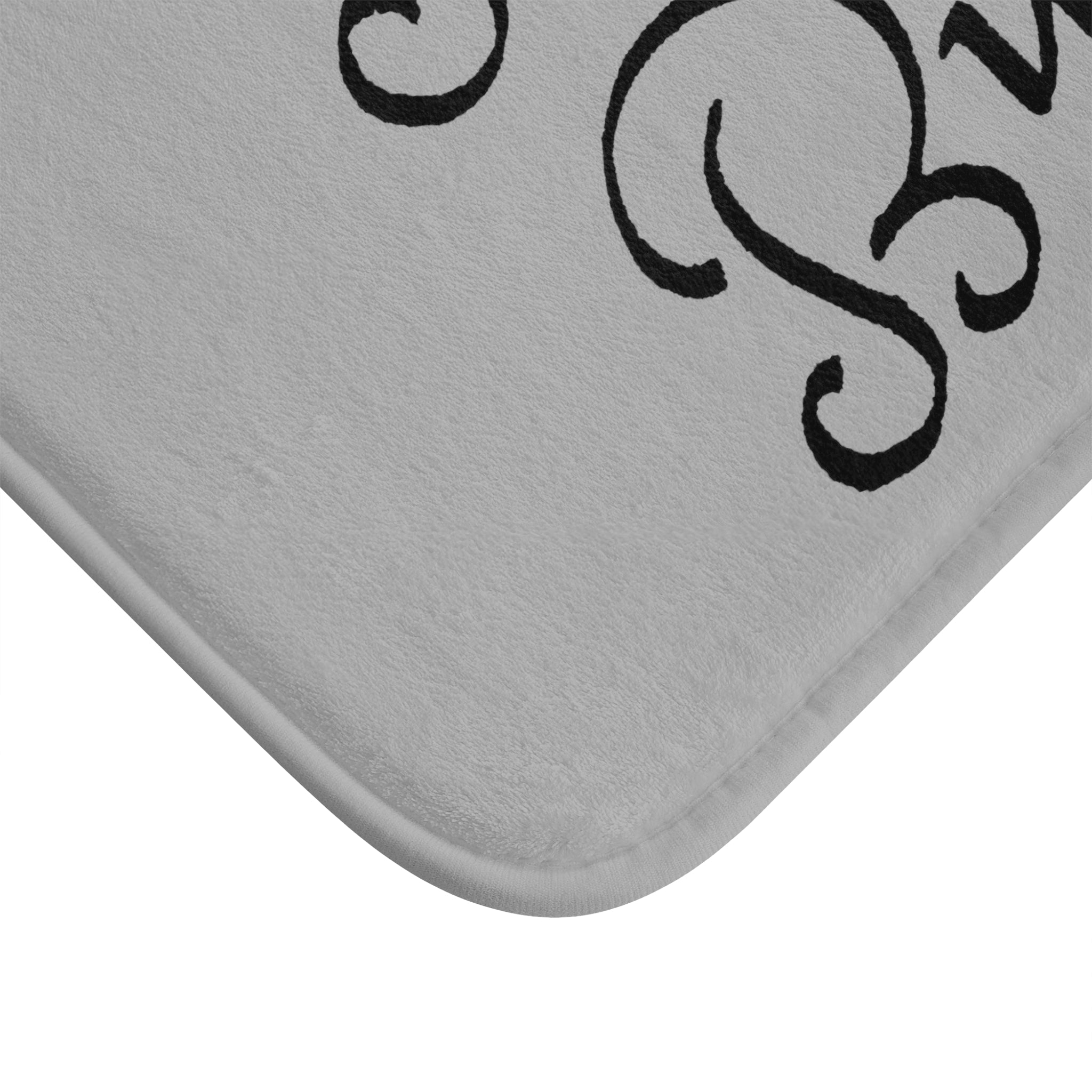 Nice Butt Bath Mat | Cute Grey Black Bath Rug