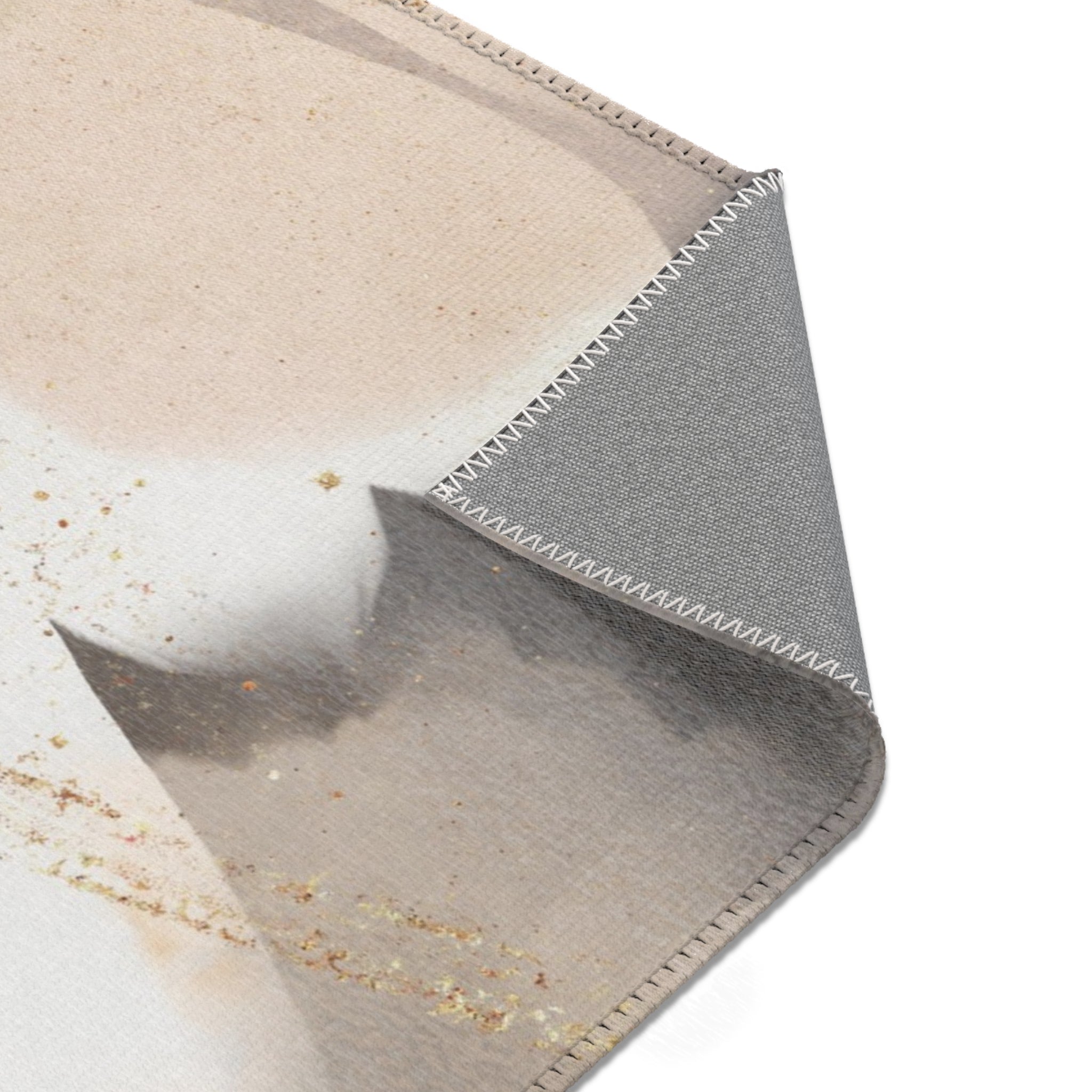 Abstract Area Rug | Taupe Beige Grey Blush