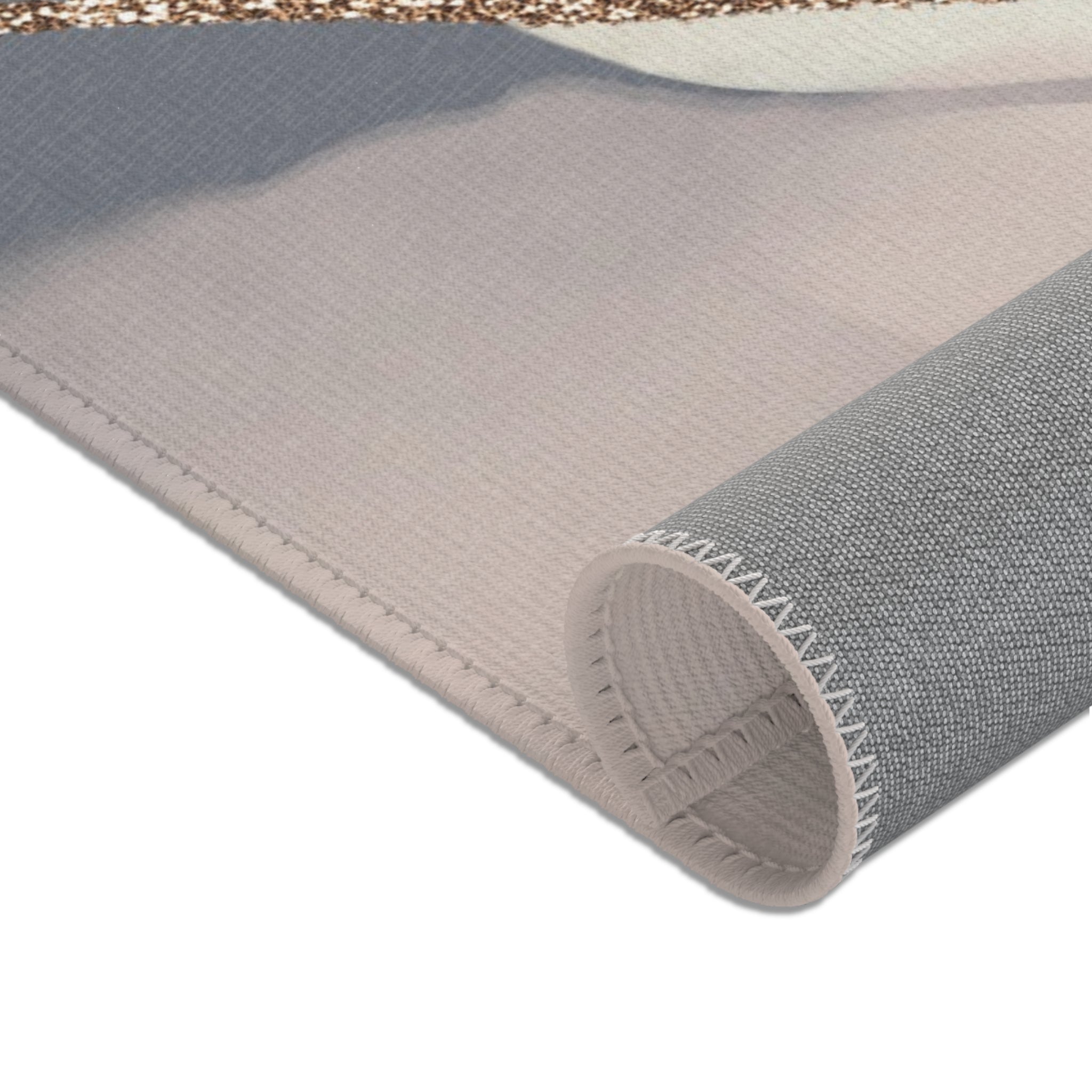 Abstract Area Rug | Earthy Grey Beige Watercolor Artsy Rug