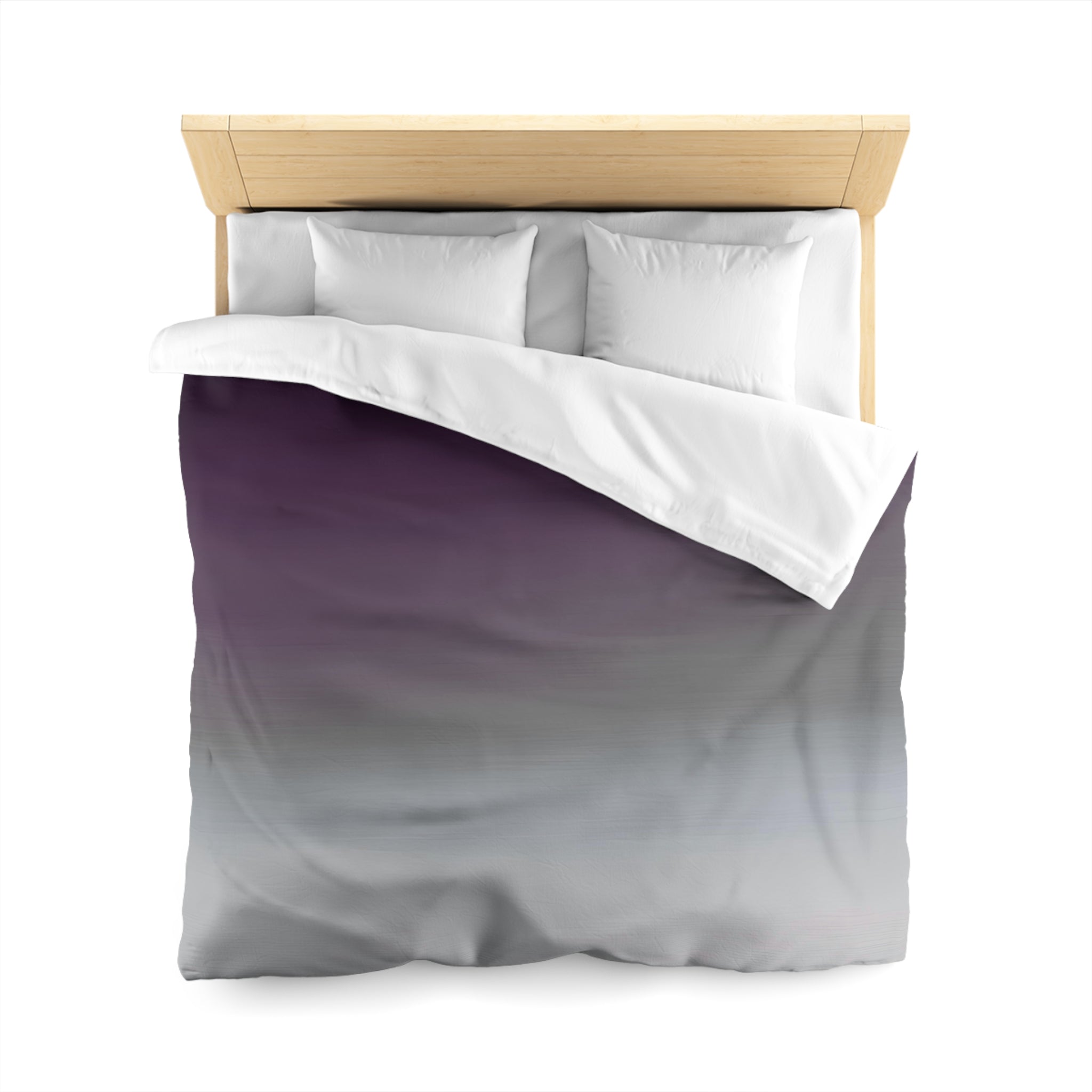 Abstract Duvet Cover | Purple Grey Ombre | Bedroom Decor