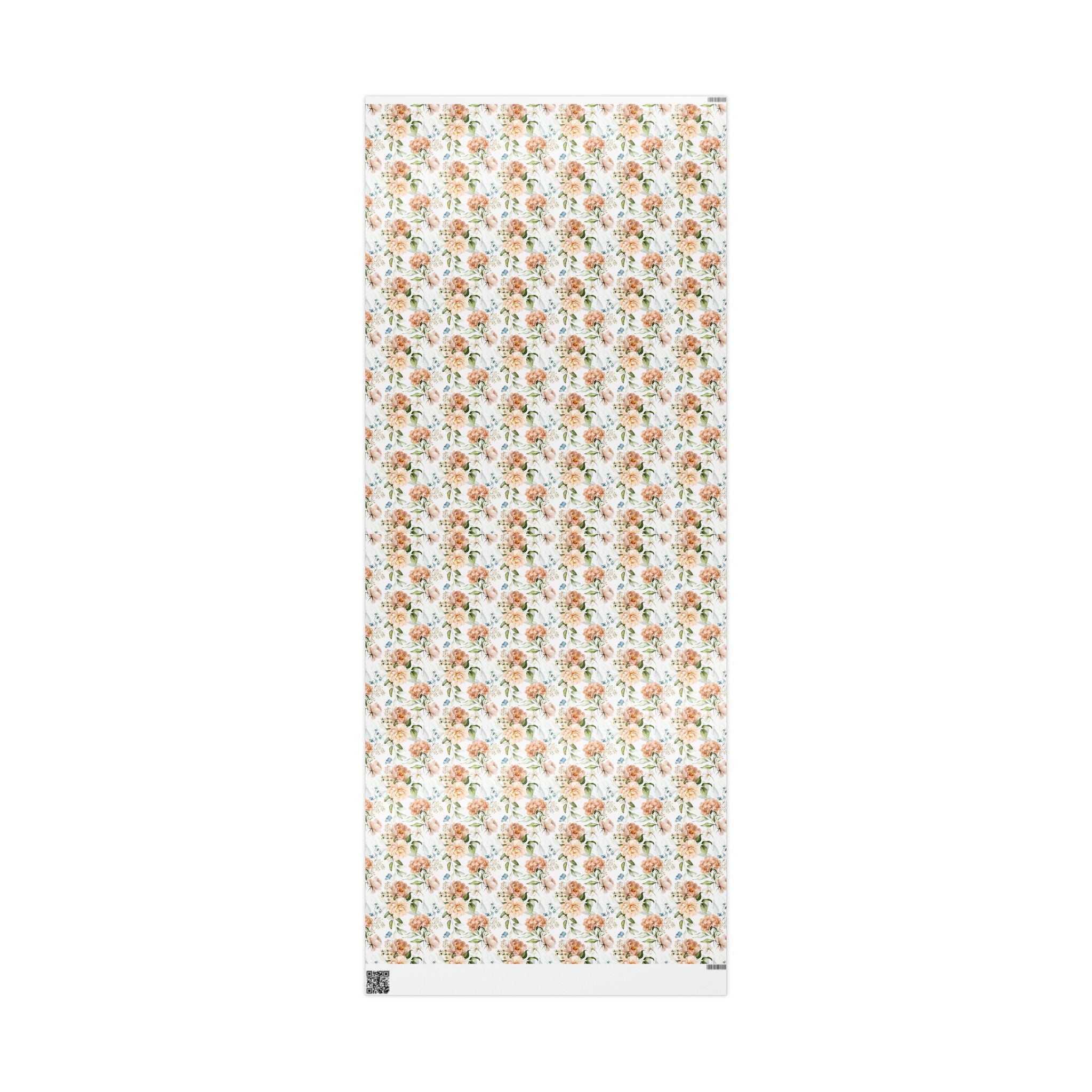 Floral Wrapping Paper, Blush Pink Botanical Gift Wrapping for the Holidays, Birthdays