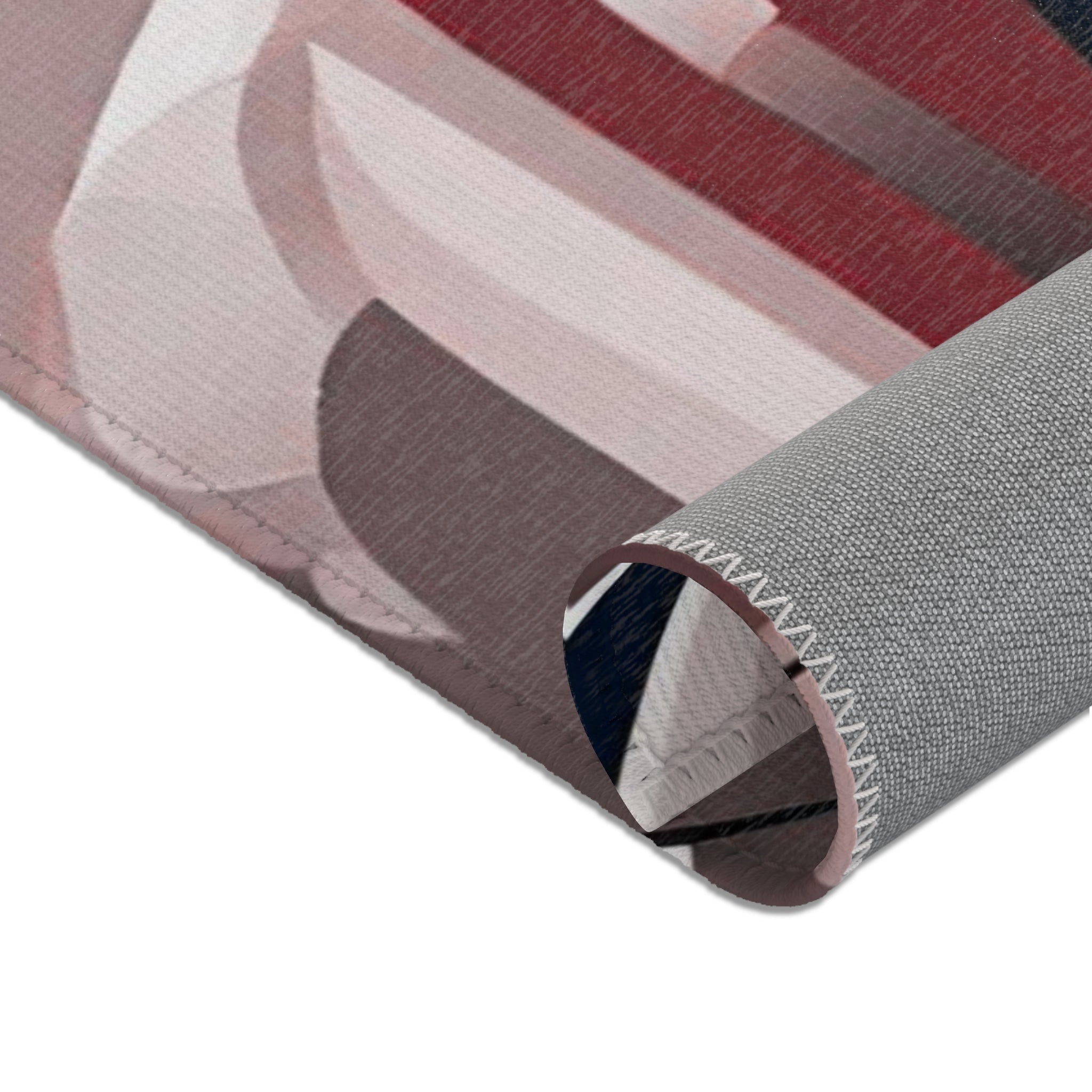 Abstract Large Area Rug | Colorful Accent Rug, Blush Pink, Brown White Black