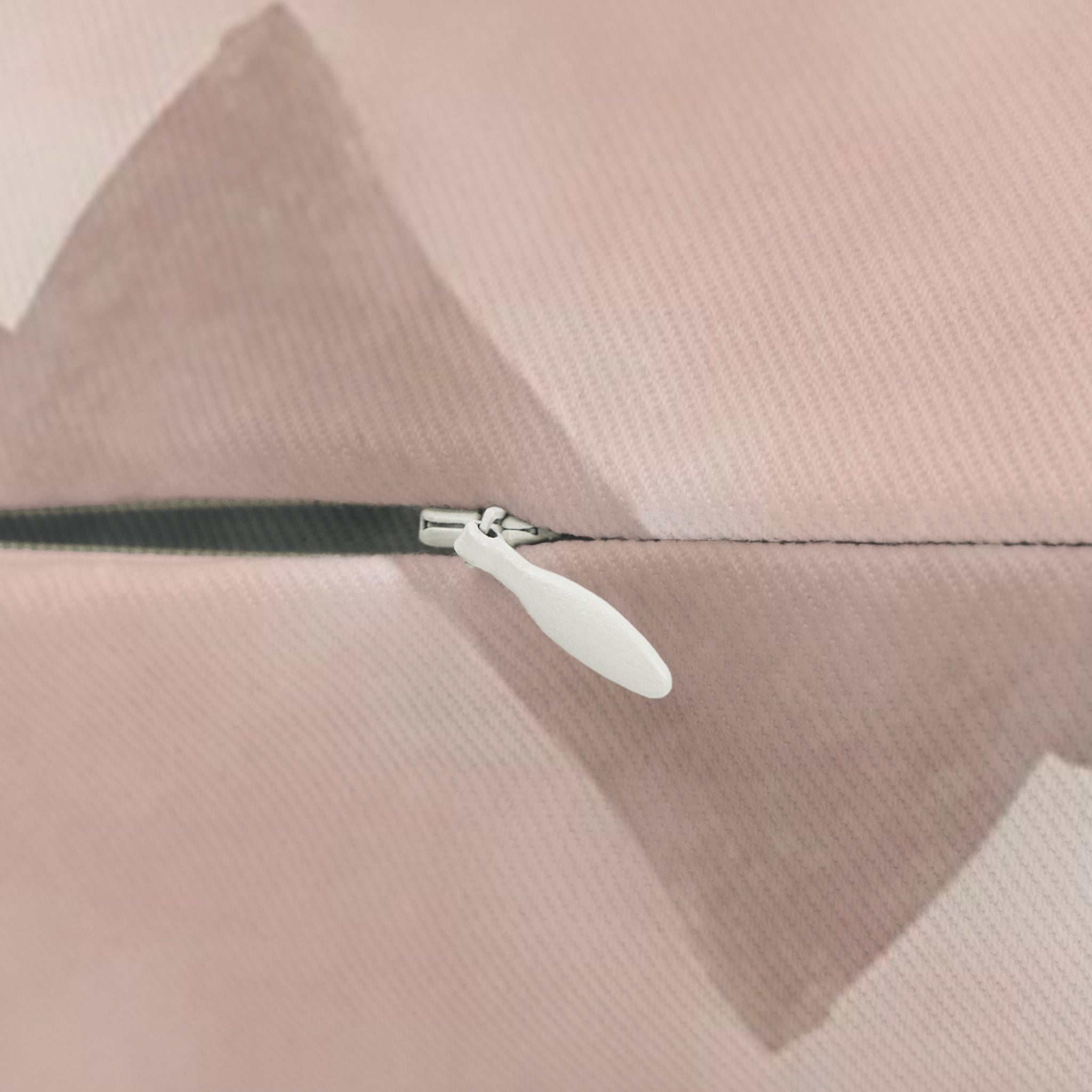 Lumbar Pillow | Pastel, Pale Blush Smokey Pink Landscape