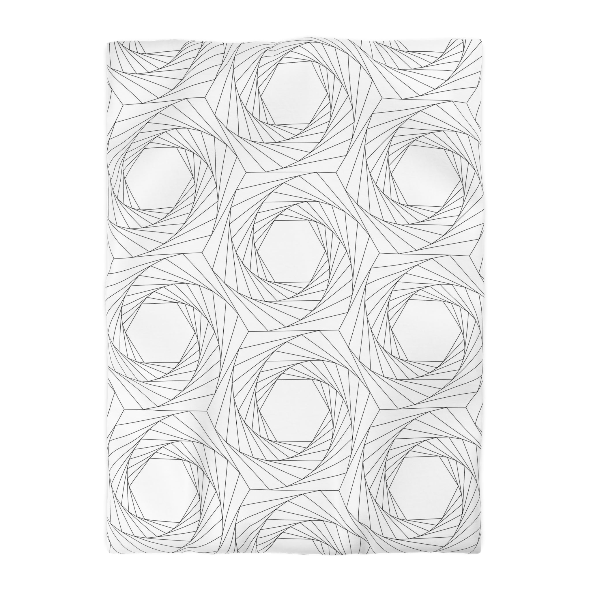a repeating pattern of hexagons and circles, creating a visually striking and abstract design.