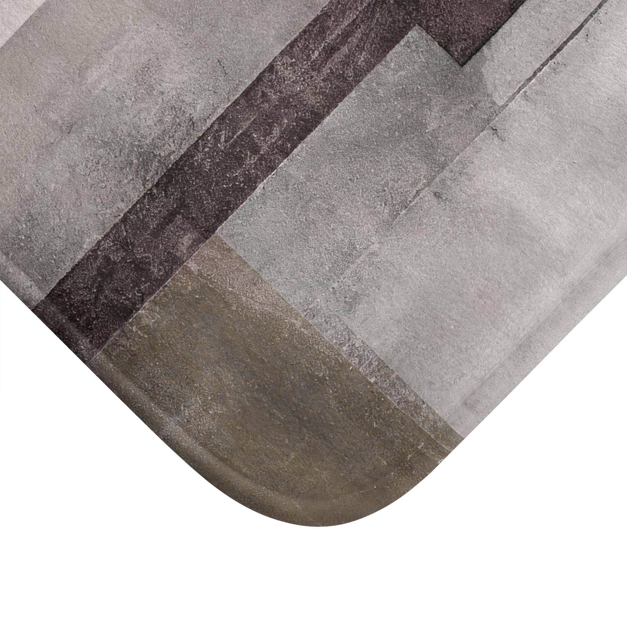 Abstract Bath Mat | Grey Taupe Beige Blush Kitchen Mat