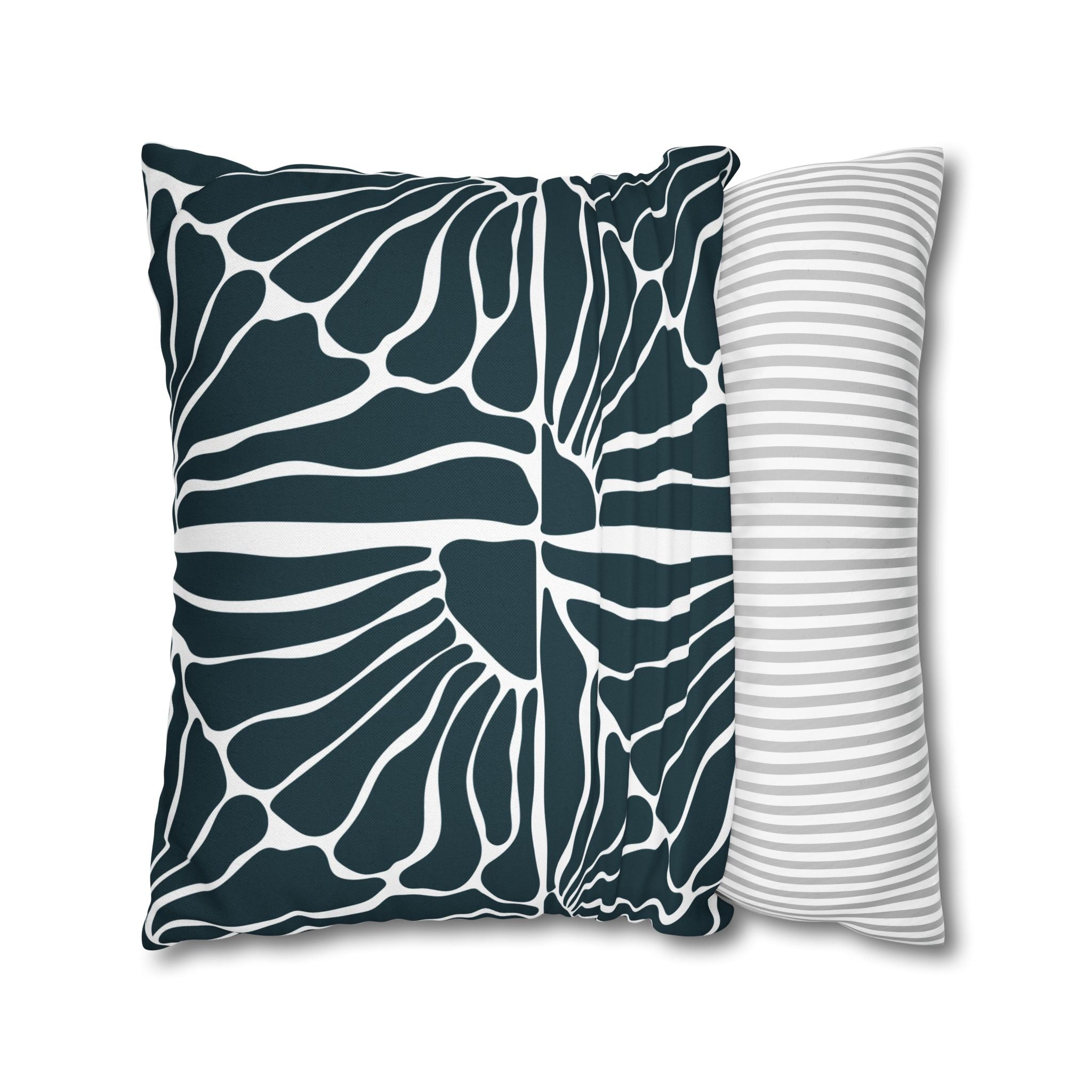 Abstract Pillow Cover | Navy Blue White Matisse Minimalist Art