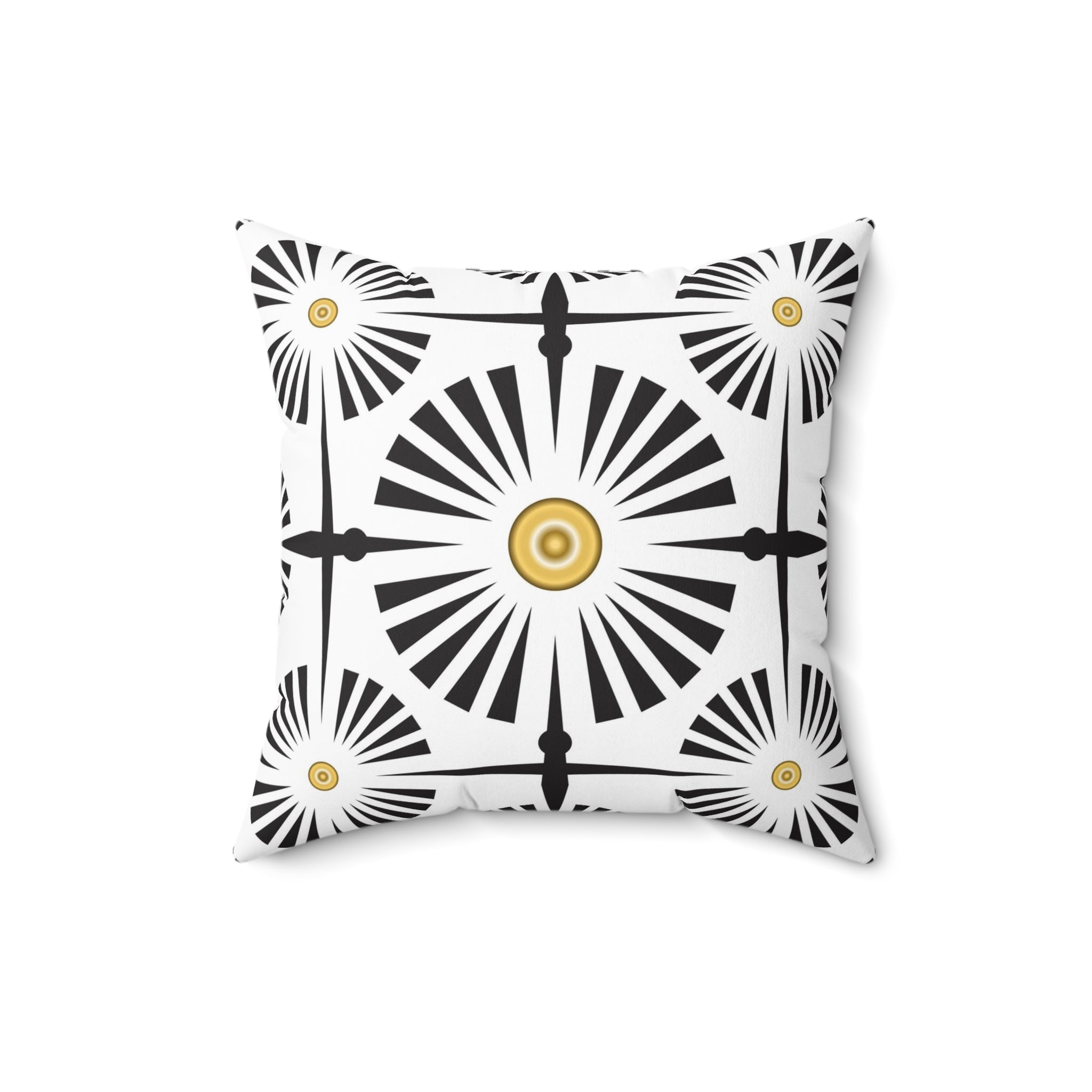 Art Deco Pillow Cover | Black and White