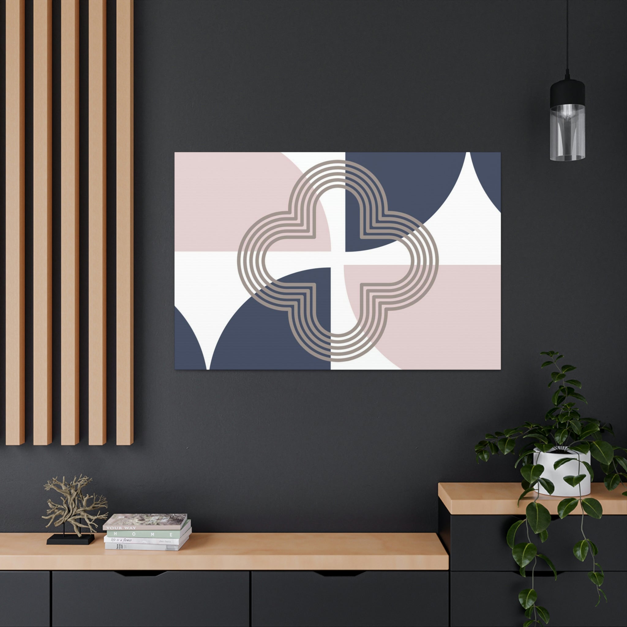 Mid Century Canvas Wall Art | Geometric