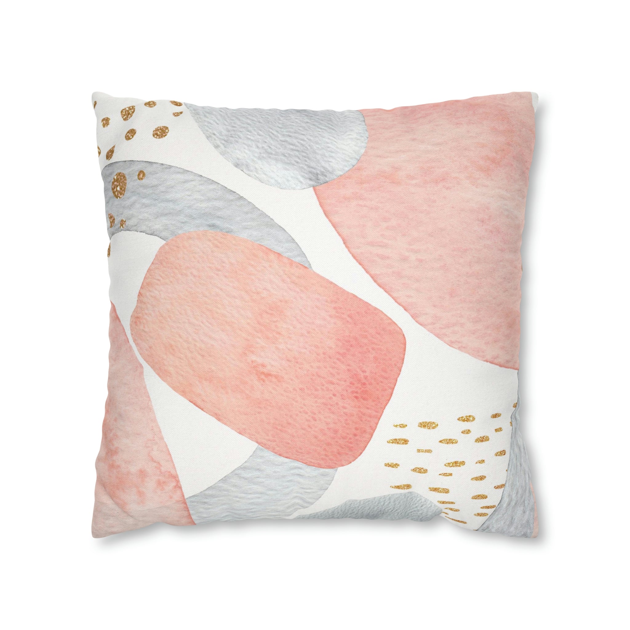 Abstract Pillow Cover | Blush Pink Gray white