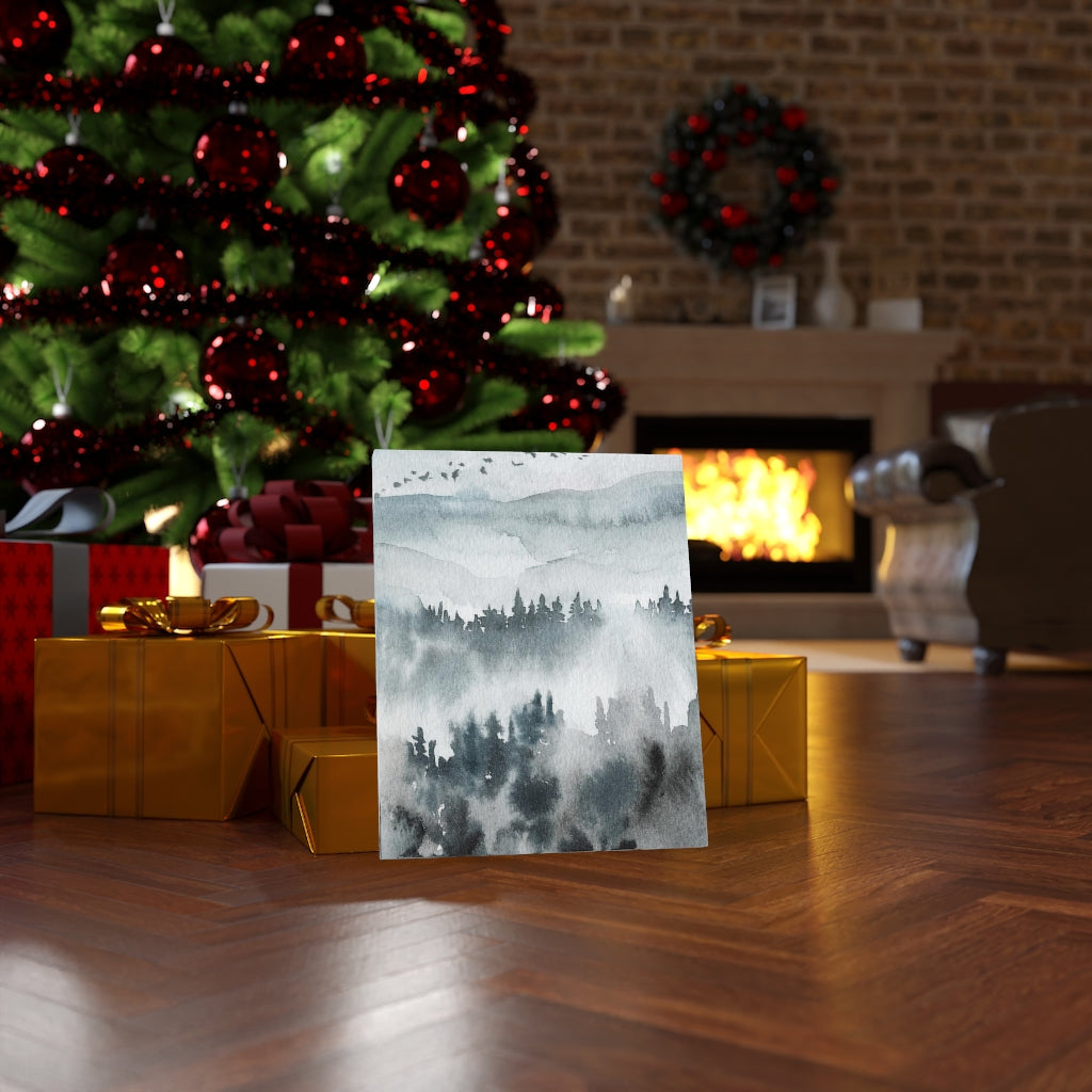 Nature Wall Canvas Art | Gray Woodlands