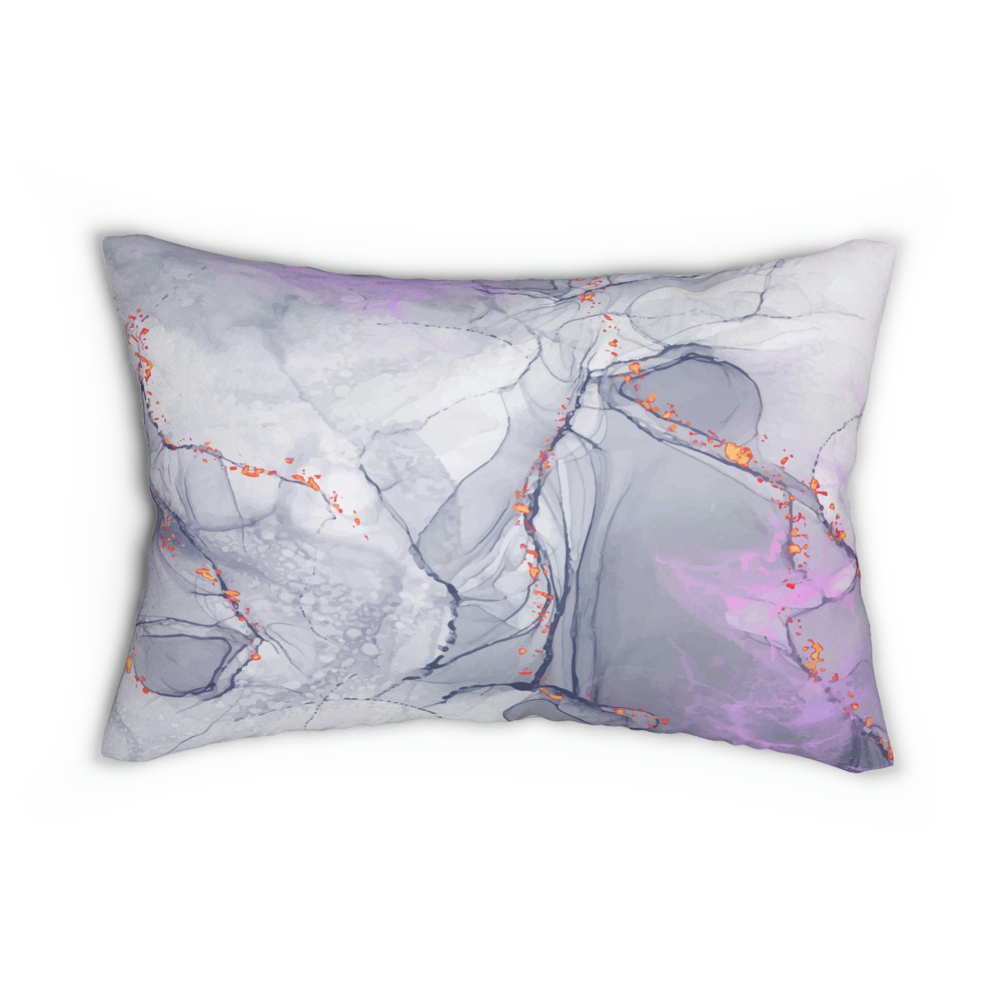 Lumbar Pillow | Lavender Gray Fantasy