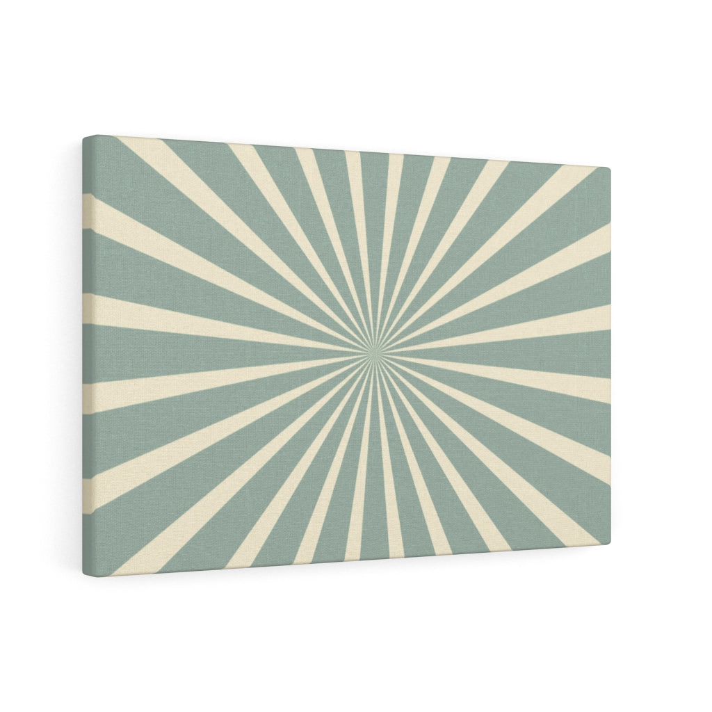 RETRO CANVAS ART | Mint Green Yellow